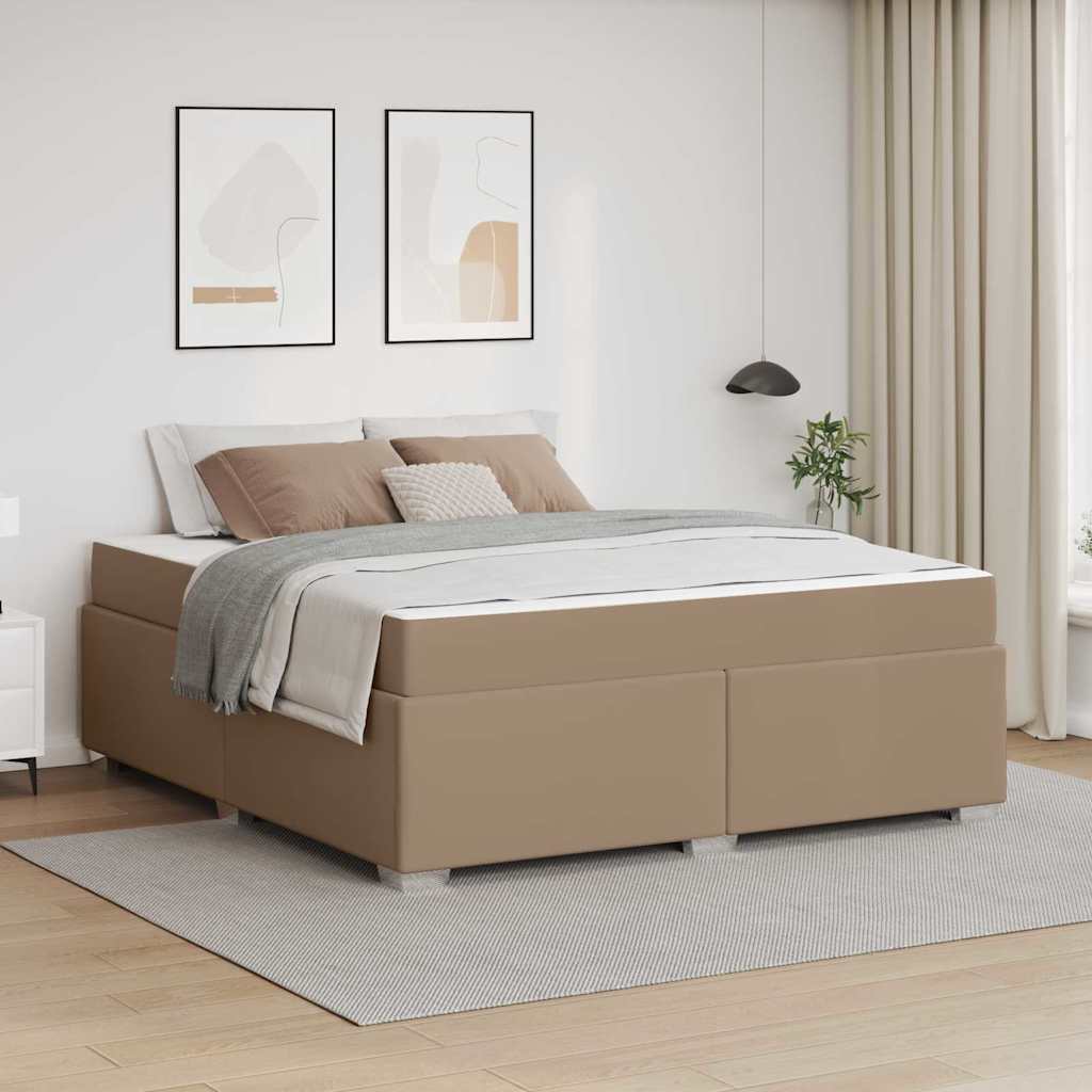Bedframe met matras Cappuccino 180 x 200 cm Stof – afbeelding 1