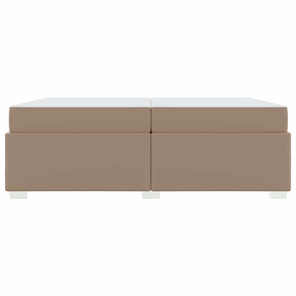Bedframe met matras Cappuccino 200 x 200 cm Stof – afbeelding 5