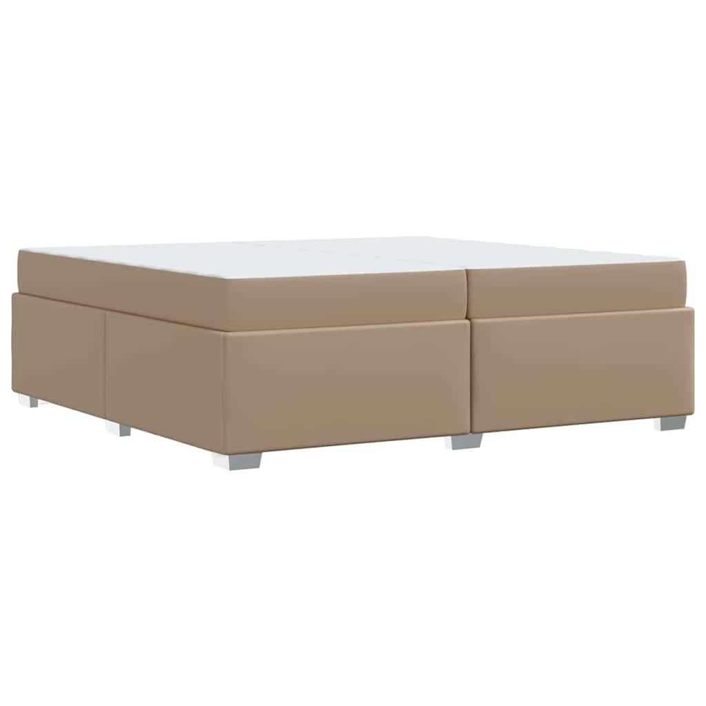 Bedframe met matras Cappuccino 200 x 200 cm Stof – afbeelding 7
