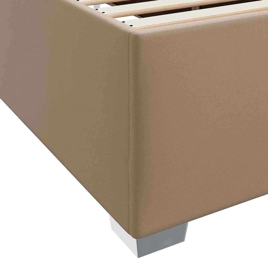Bedframe met matras Cappuccino 200 x 200 cm Stof – afbeelding 8
