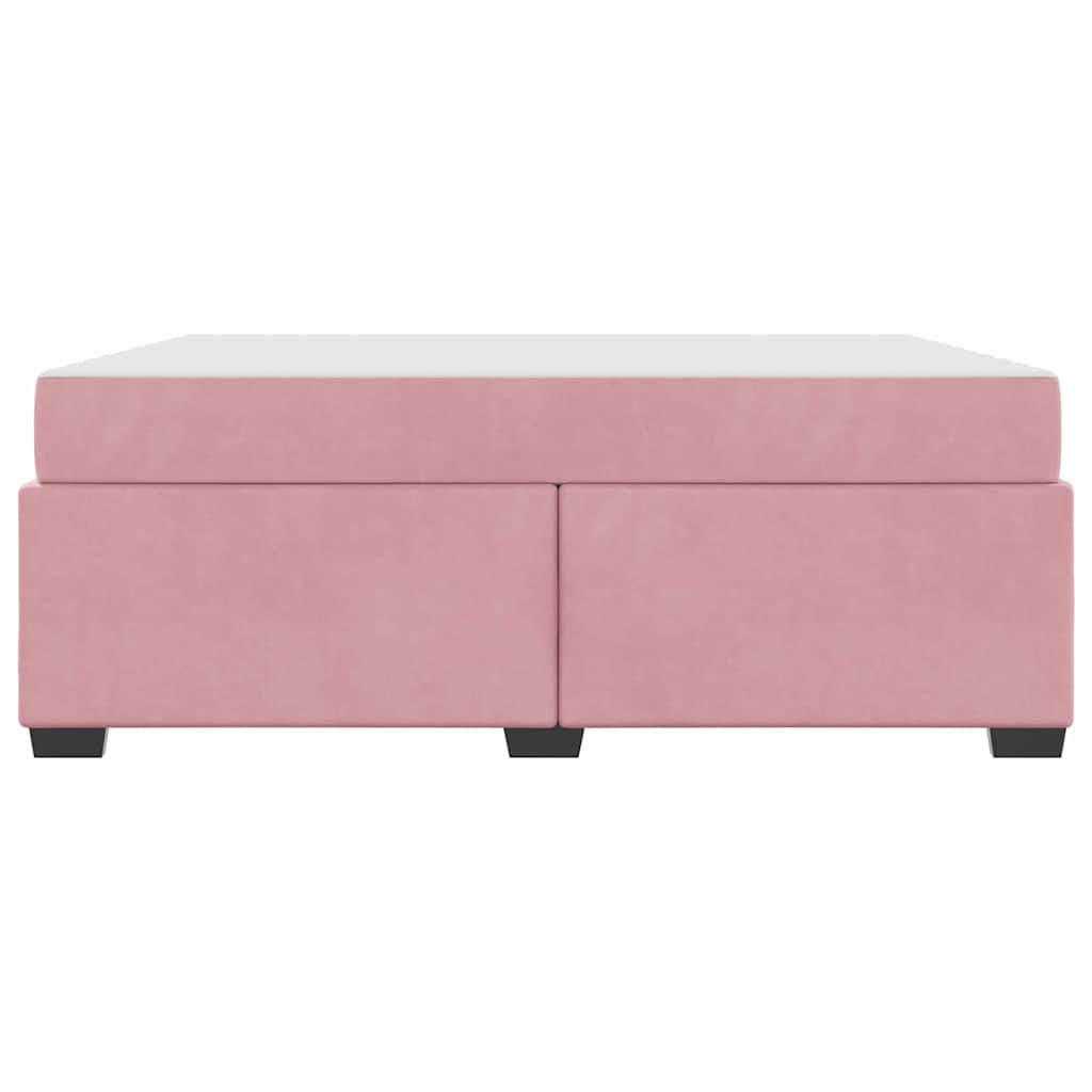 Bedframe met matras Roze 180 x 200 cm Stof – afbeelding 5