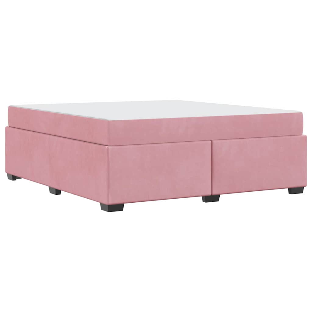 Bedframe met matras Roze 180 x 200 cm Stof – afbeelding 7