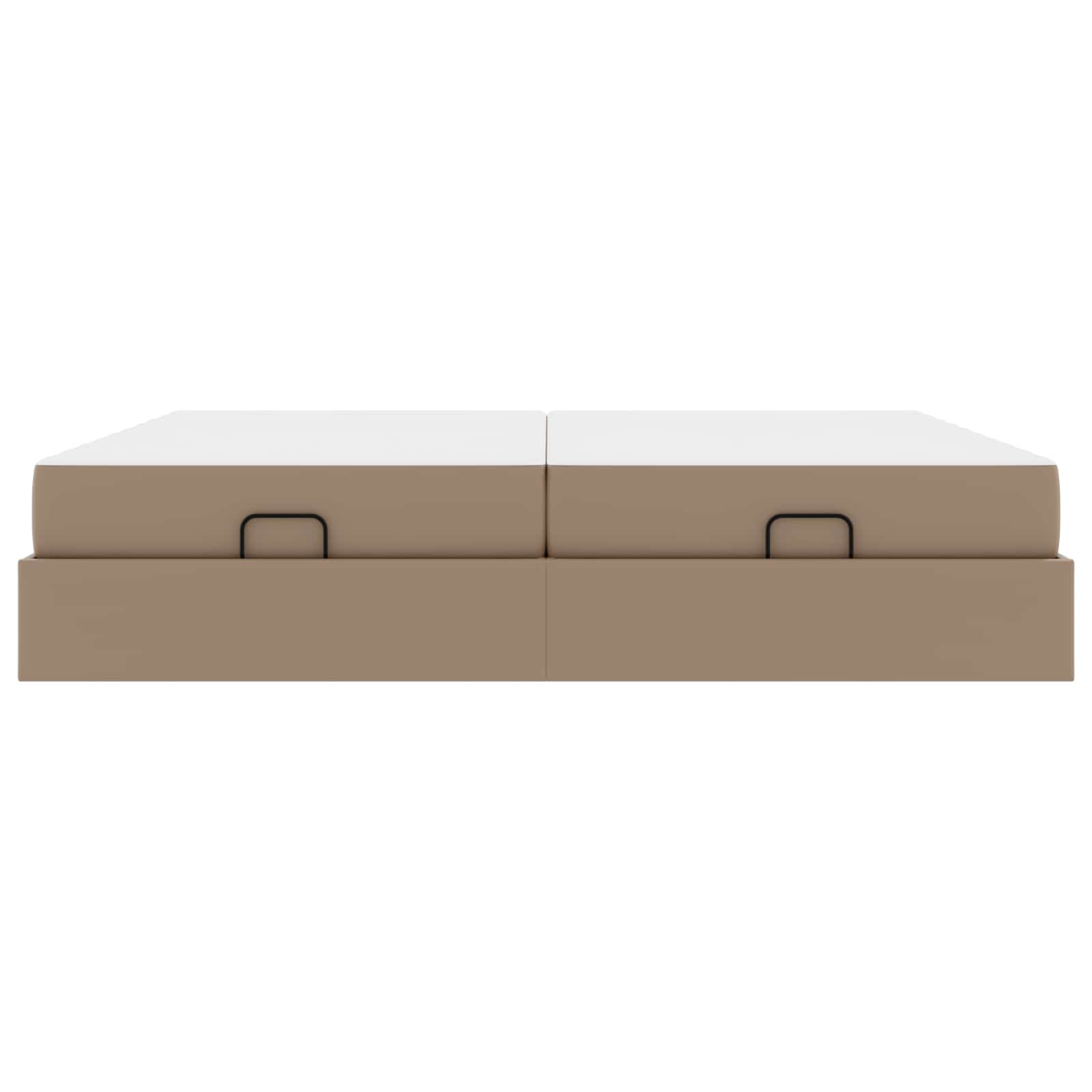 Bedframe met matras met matras 2 pcs Tan PVC – afbeelding 7