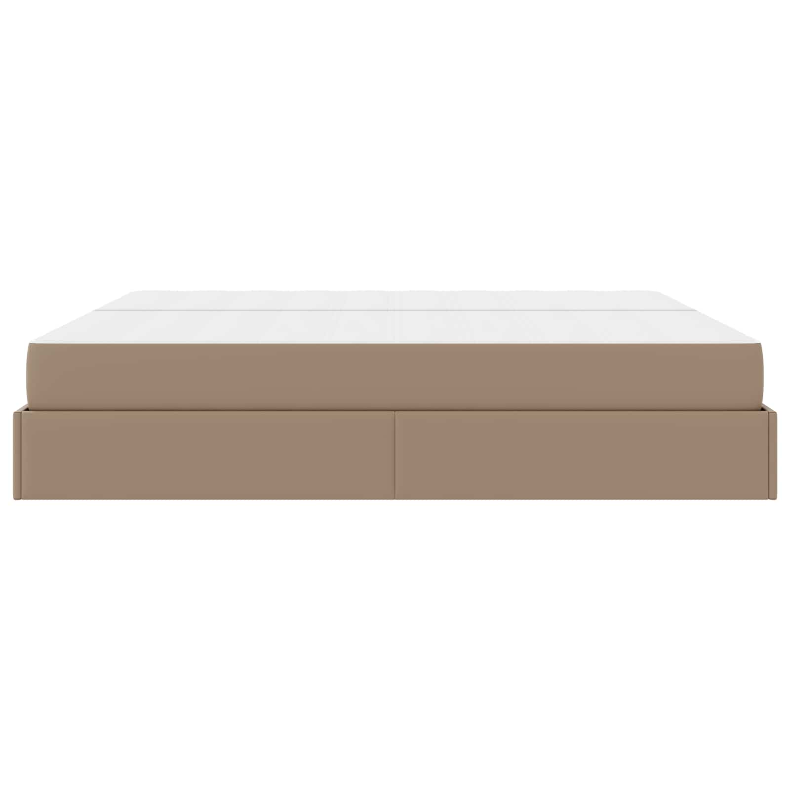 Bedframe met matras met matras 2 pcs Tan PVC – afbeelding 8