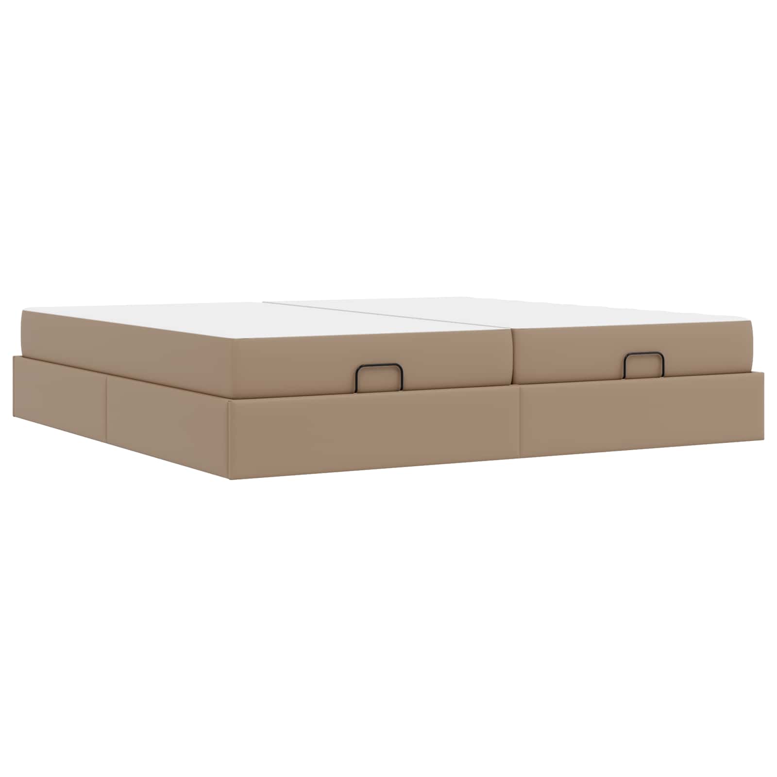 Bedframe met matras met matras 2 pcs Tan PVC – afbeelding 9