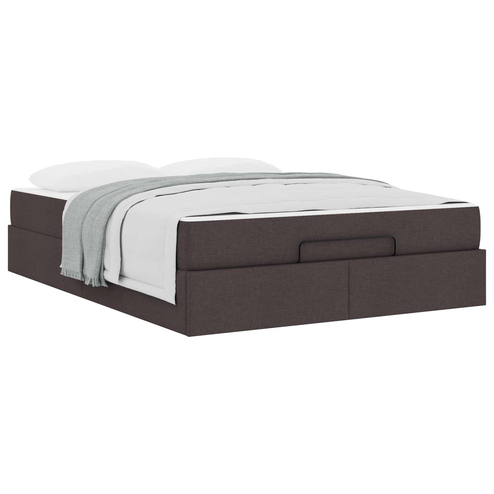 Bedframe met matras 2 st Tan Stof – afbeelding 3