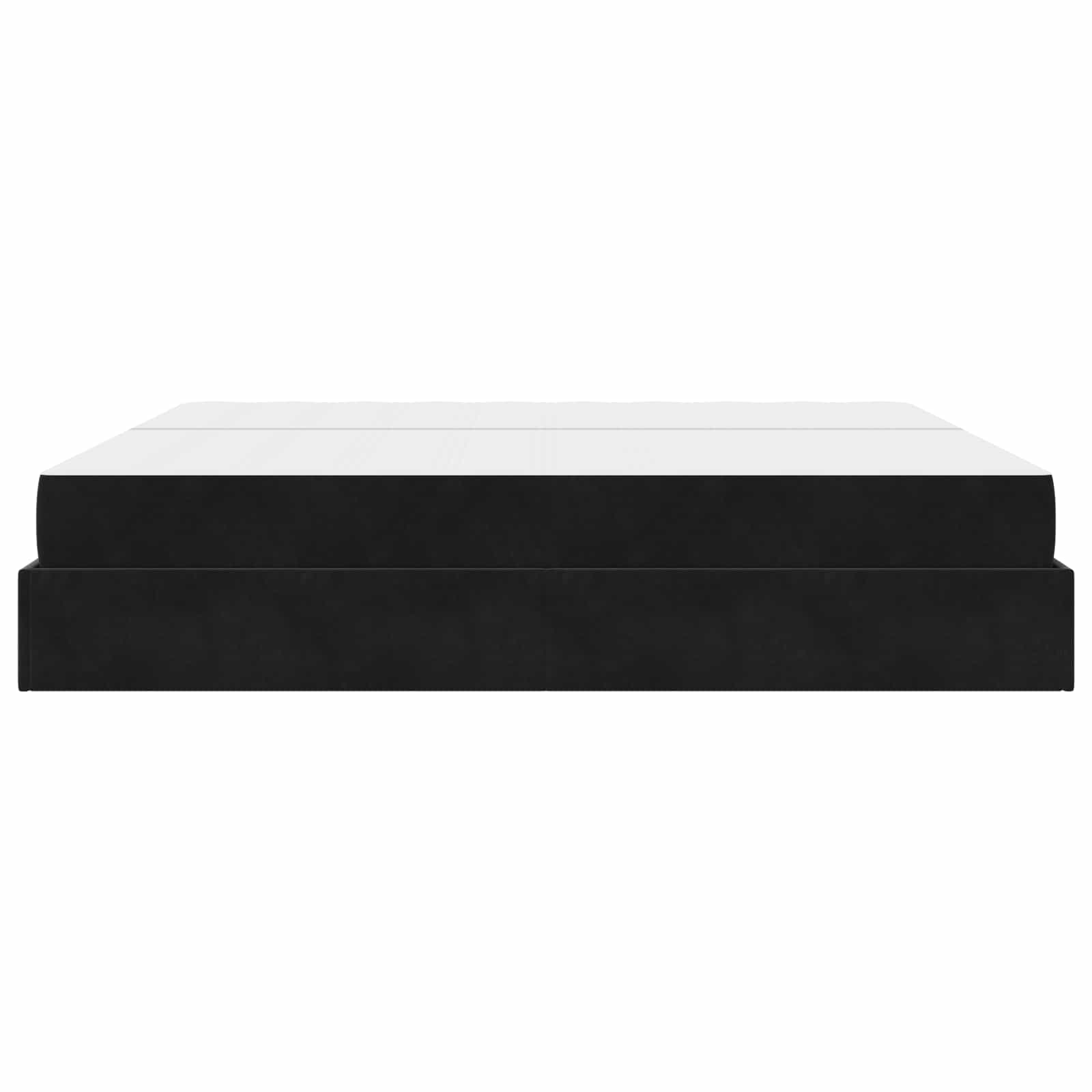 Bedframe met matras met matras 2 pcs Zwart Fluweel – afbeelding 6