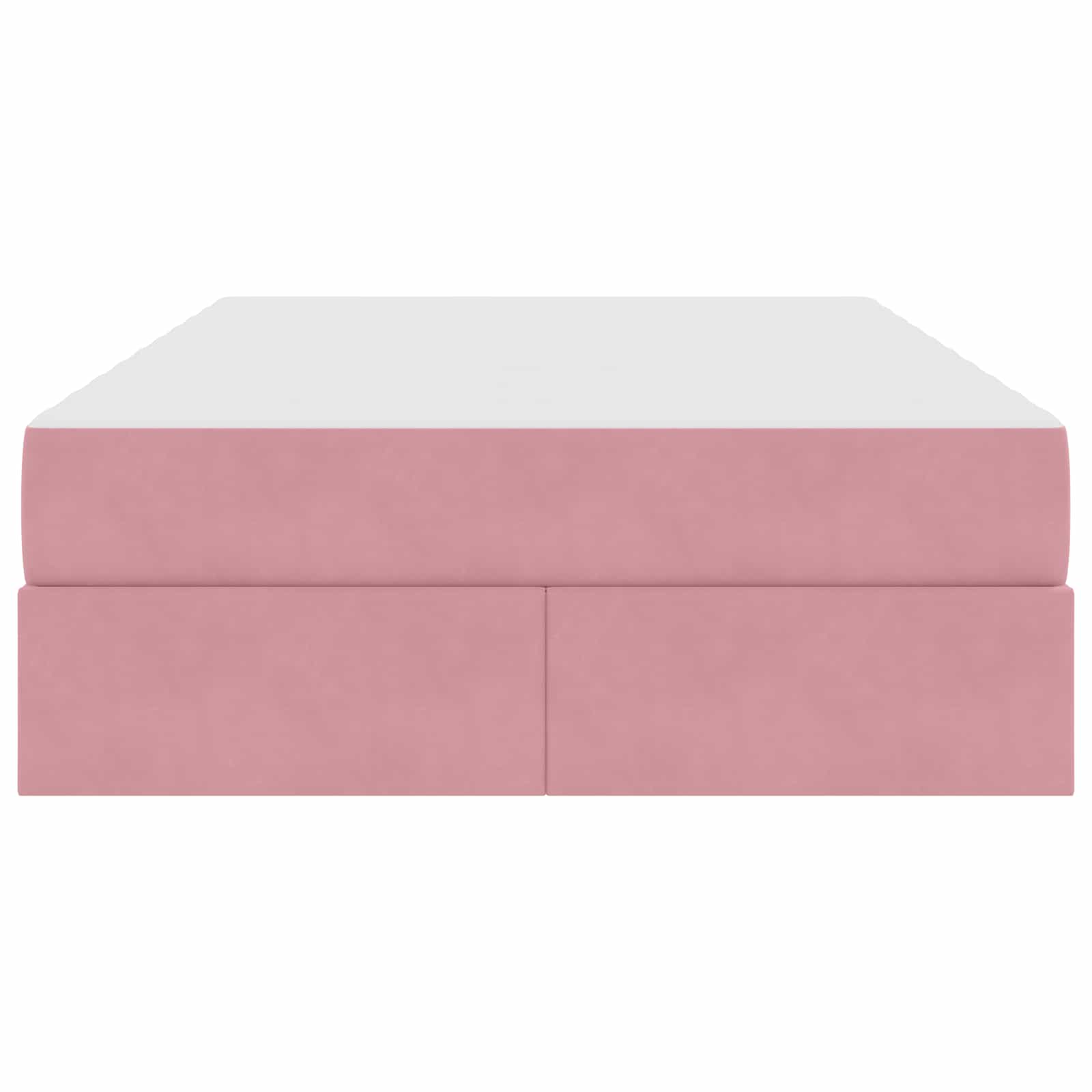 Opbergbed met matras met matras Roze 120 x 190 cm Fluweel – afbeelding 7