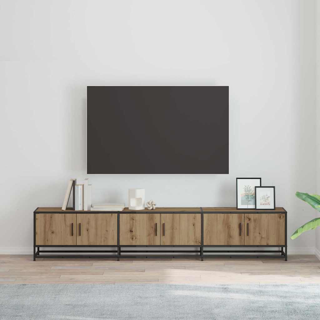 TV Eenheden 2 pcs Artisan Eiken 210 x 35 x 41 cm Bewerkt hout