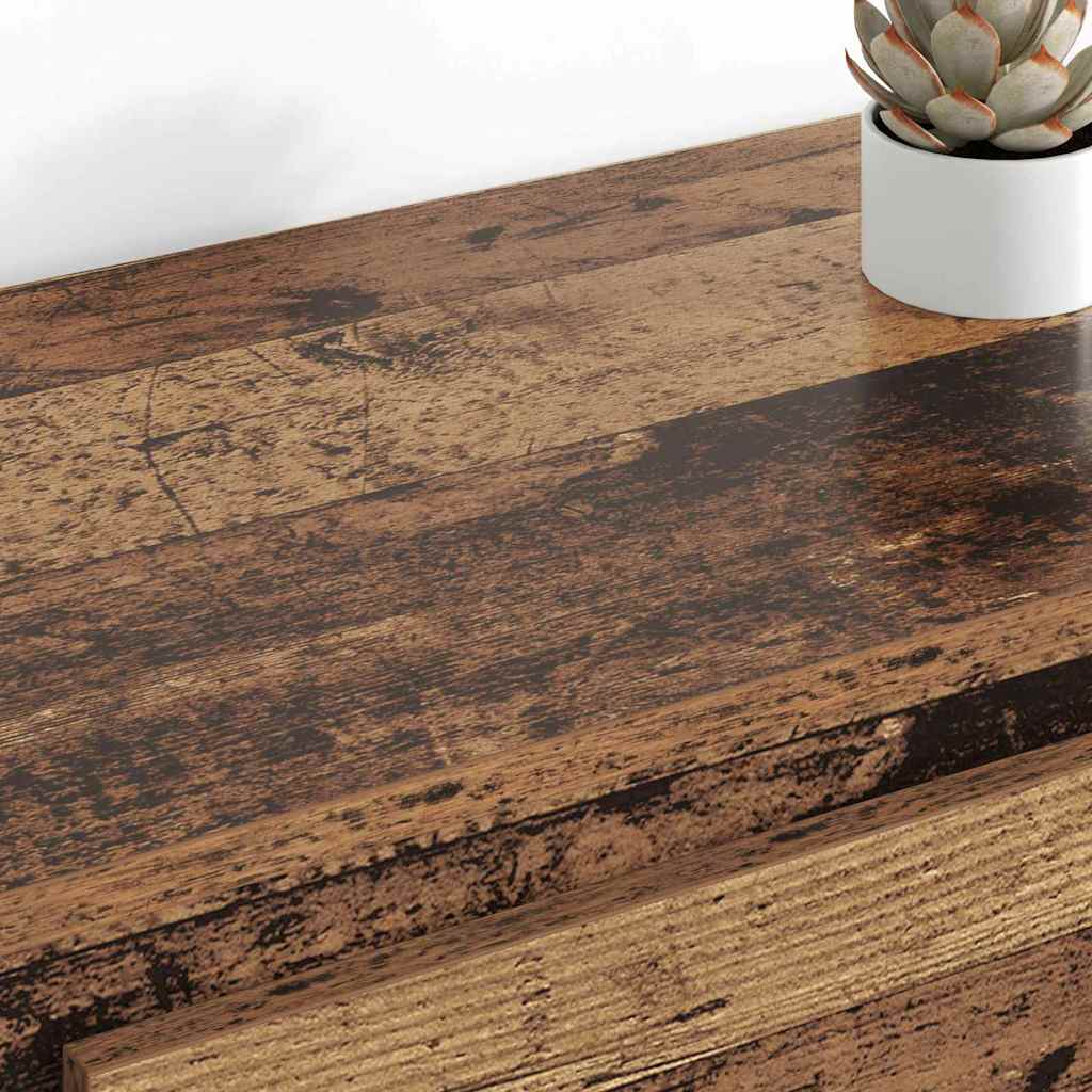 Dressoirs 2 pcs Oud Hout 70 x 35,5 x 67,5 cm Bewerkt hout – afbeelding 4