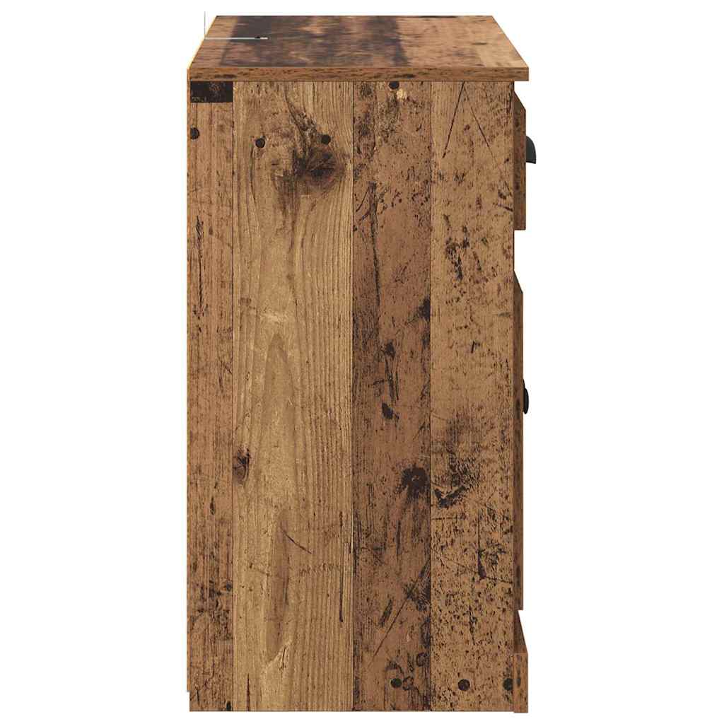 Dressoirs 2 pcs Oud Hout 70 x 35,5 x 67,5 cm Bewerkt hout – afbeelding 8