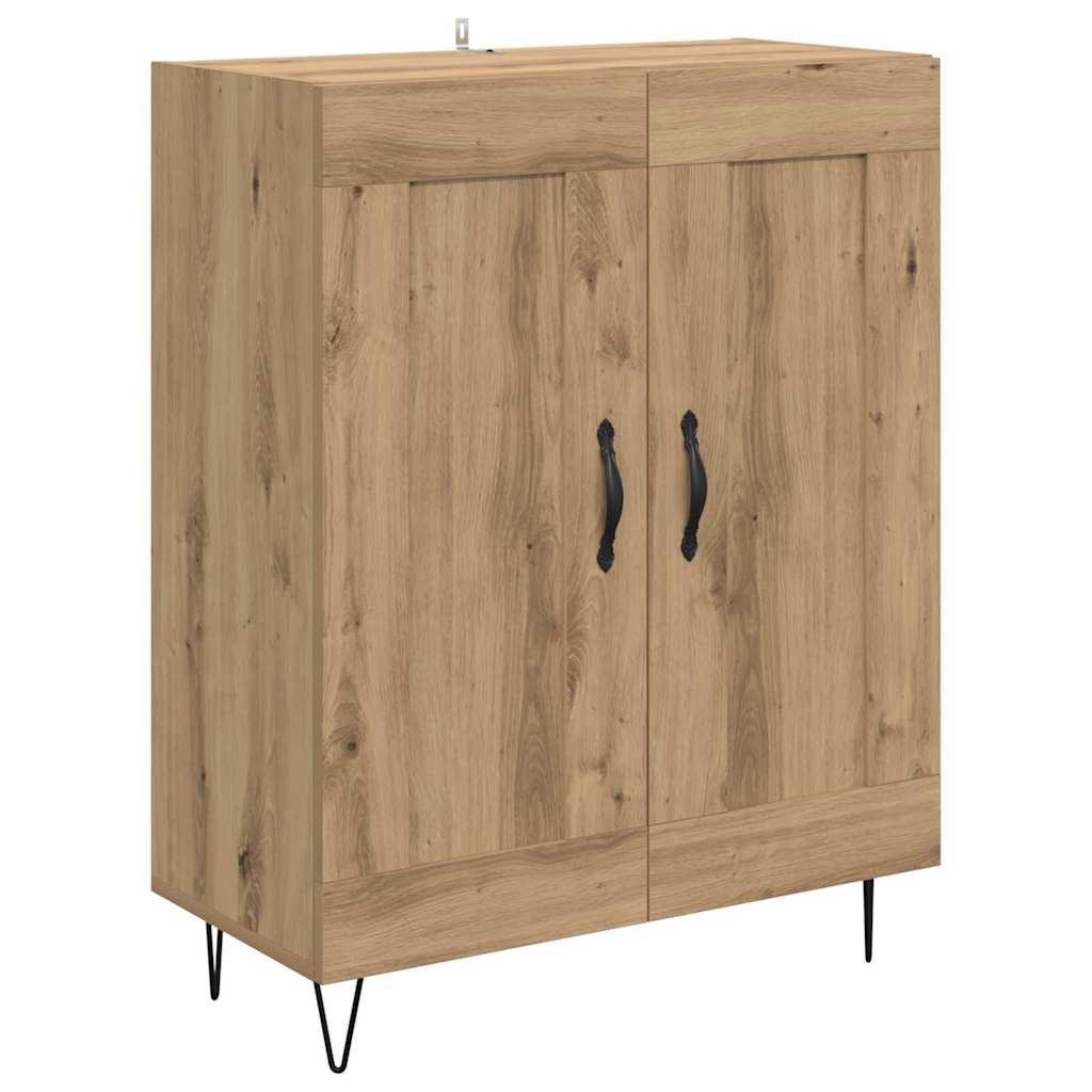 Hoge kast Artisan Eiken 69,5 x 34 x 90 cm Bewerkt hout – afbeelding 6