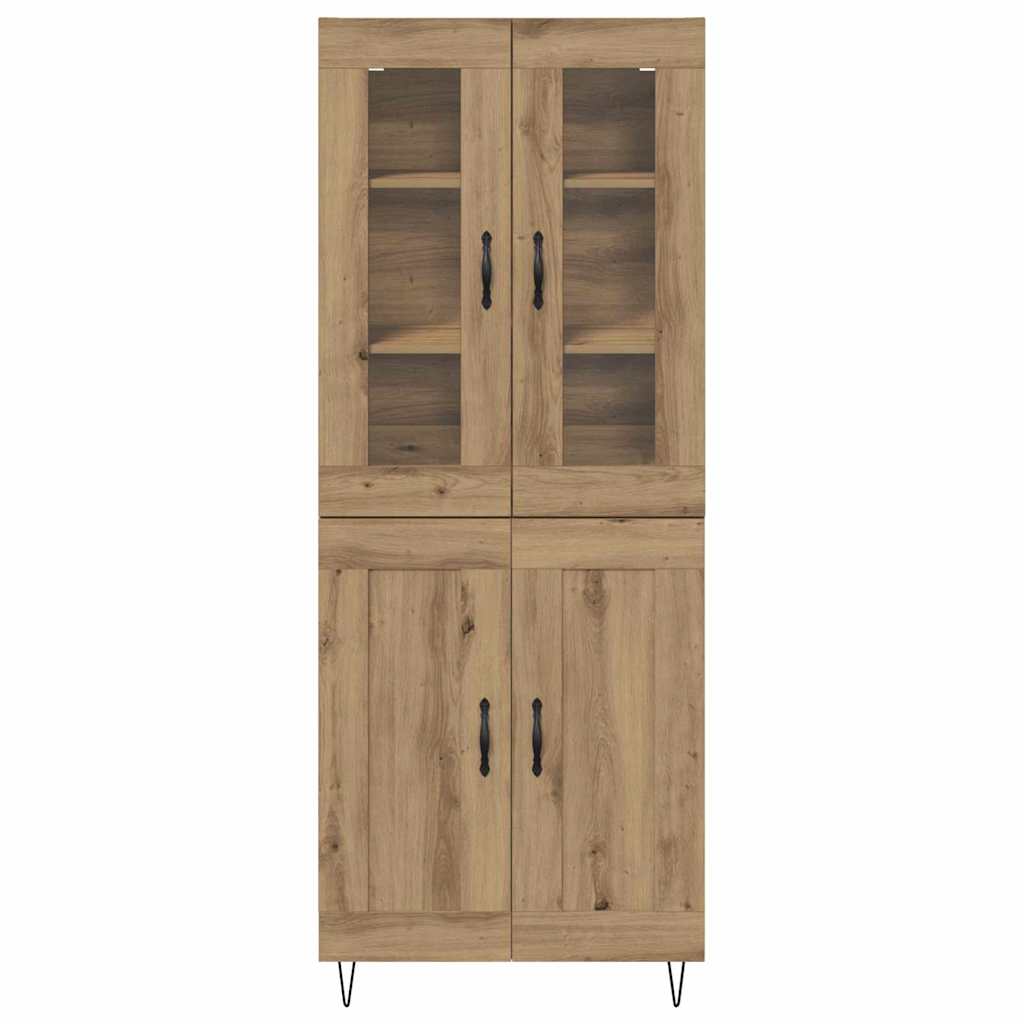 Hoge kast Artisan Eiken 69,5 x 34 x 90 cm Bewerkt hout – afbeelding 8