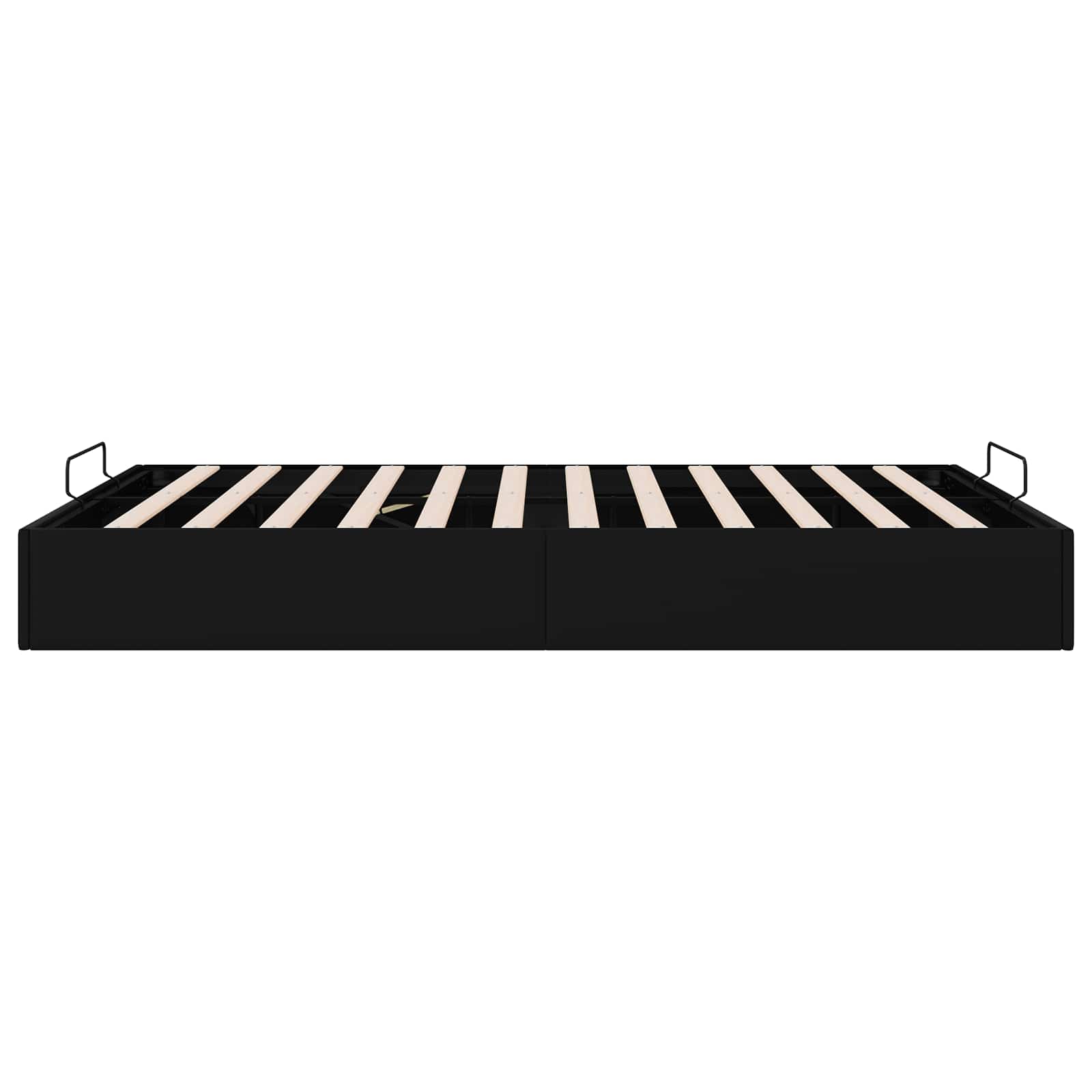 Ottoman Bedframe Zwart 153 x 203 cm Kunstleer – afbeelding 8