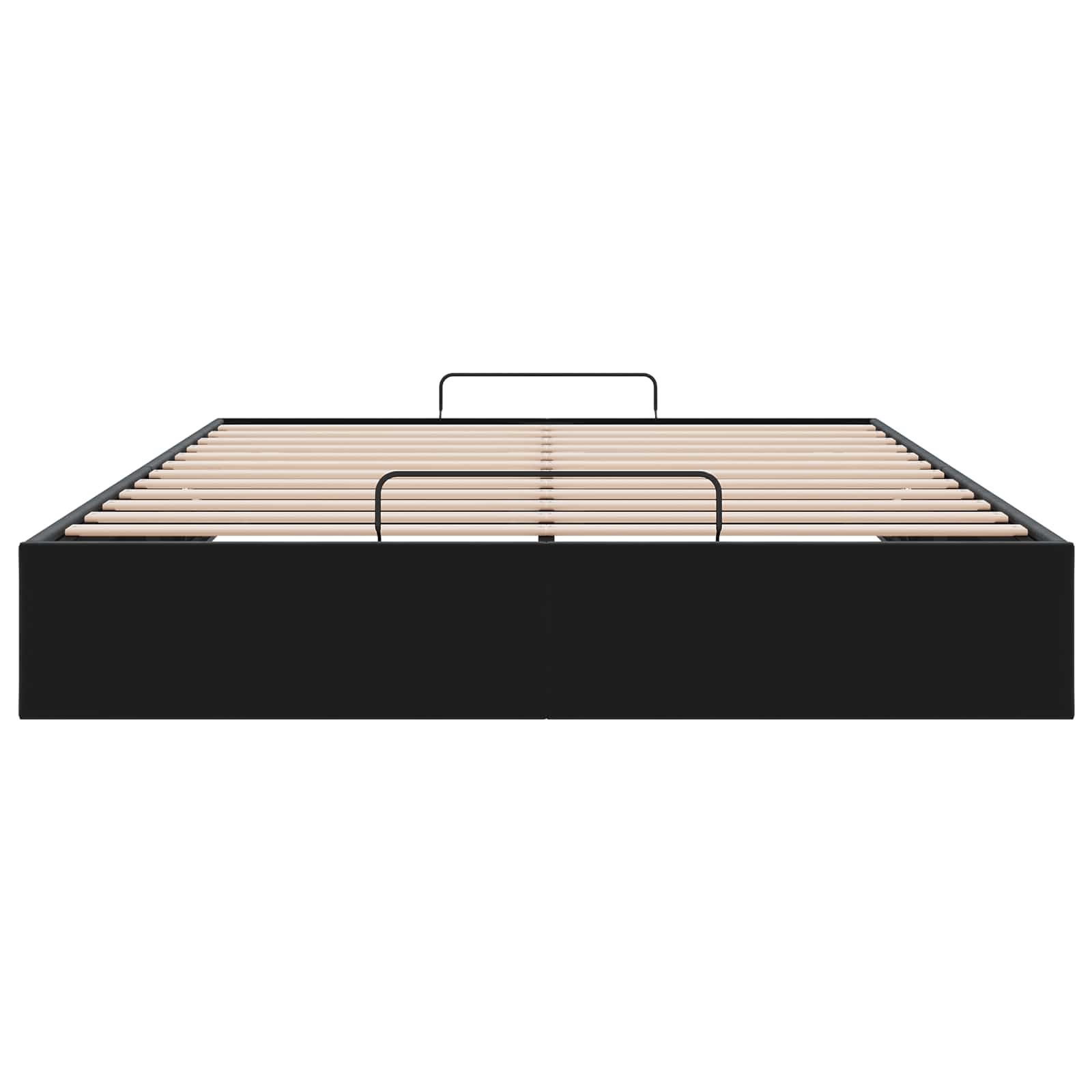 Ottoman Bedframe Zwart 153 x 203 cm Fluweel – afbeelding 7