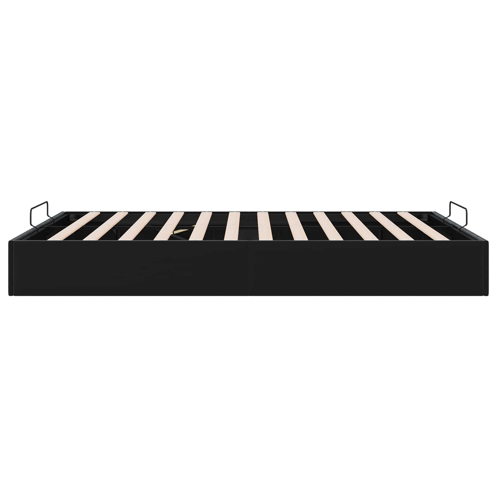 Ottoman Bedframe Zwart 153 x 203 cm Fluweel – afbeelding 8