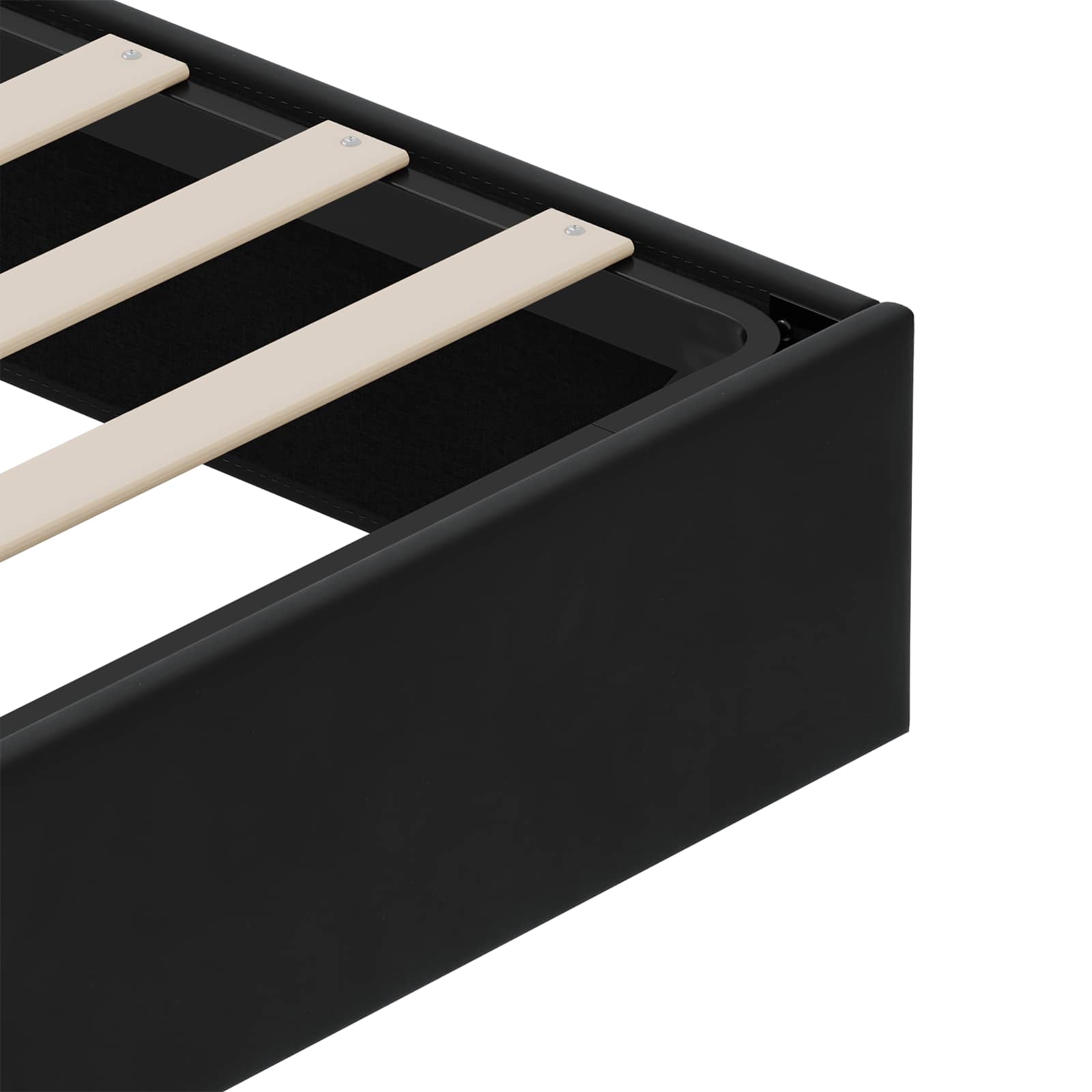 Ottoman Bedframe Zwart King size Fluweel – afbeelding 10