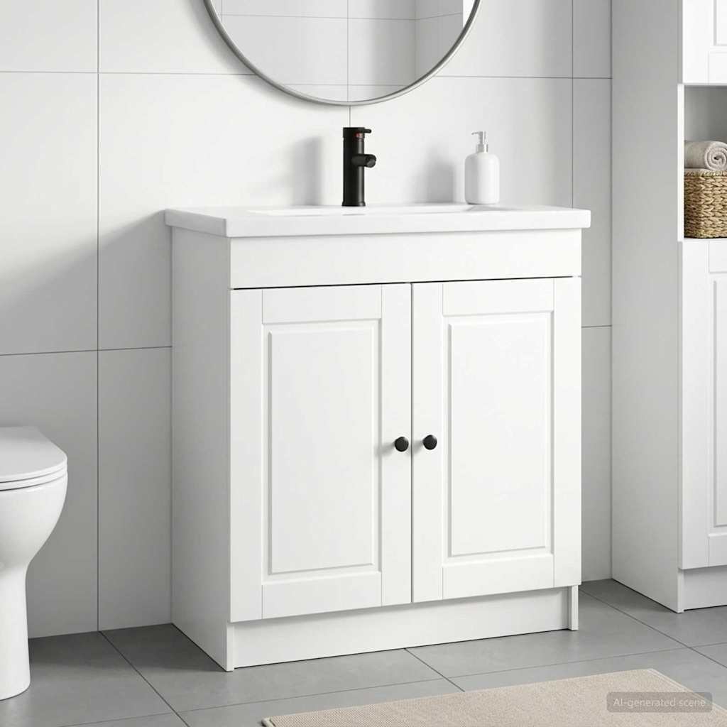 Badkamermeubelset Hoogglans Wit 78,5 x 37,5 x 81 cm