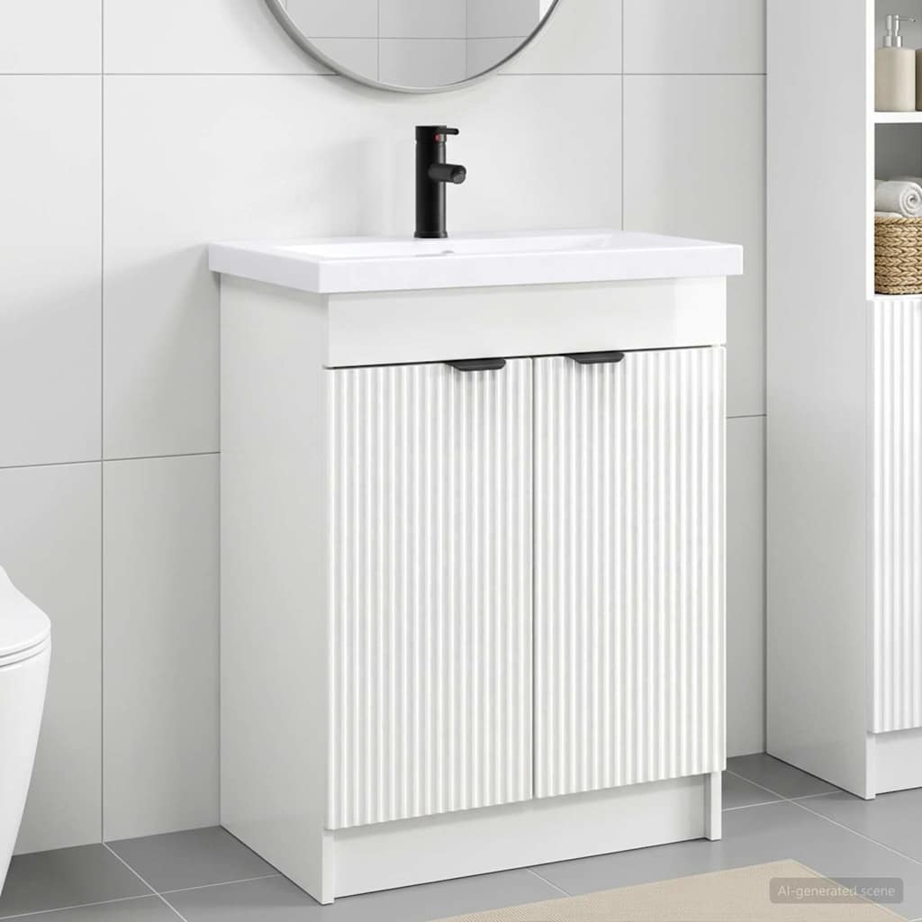 Badkamermeubelset Hoogglans Wit 78,5 x 37,5 x 81 cm