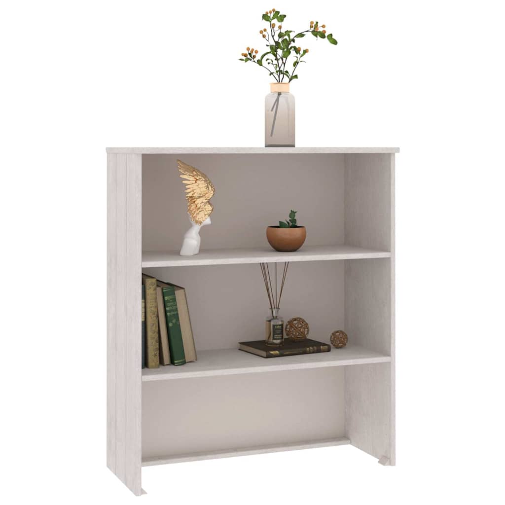 Opzetkast HAMAR 85x35x100 cm massief grenenhout wit