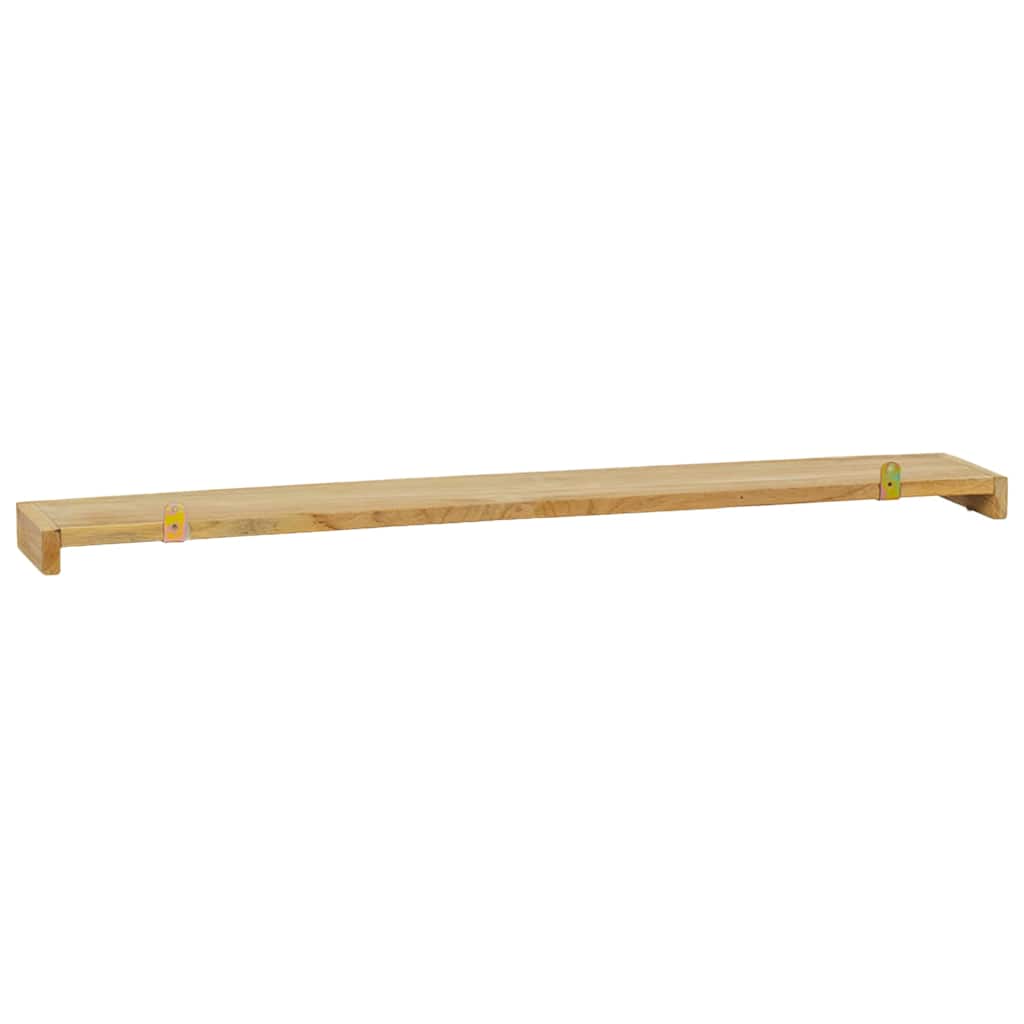 Wandschappen 2 st 90x15x4 cm massief teakhout – afbeelding 5