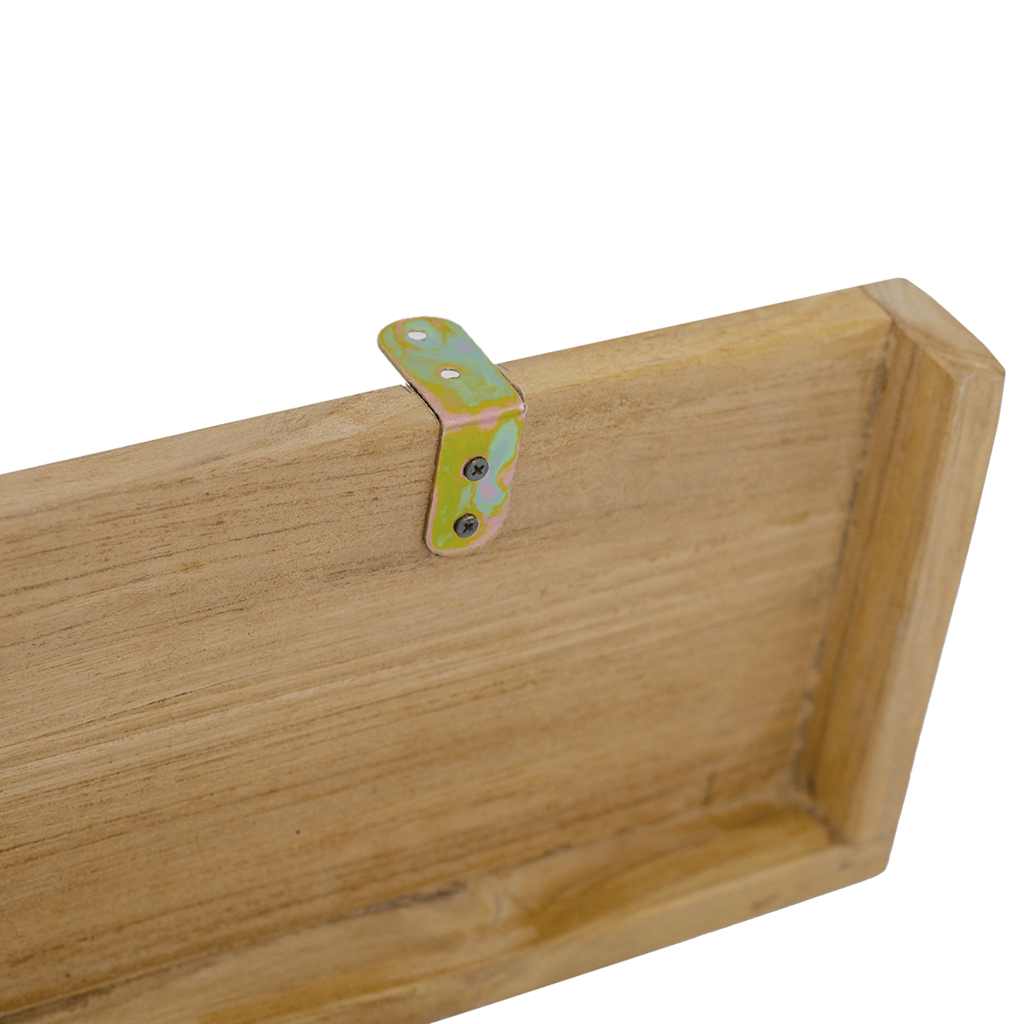 Wandschappen 2 st 90x15x4 cm massief teakhout – afbeelding 8