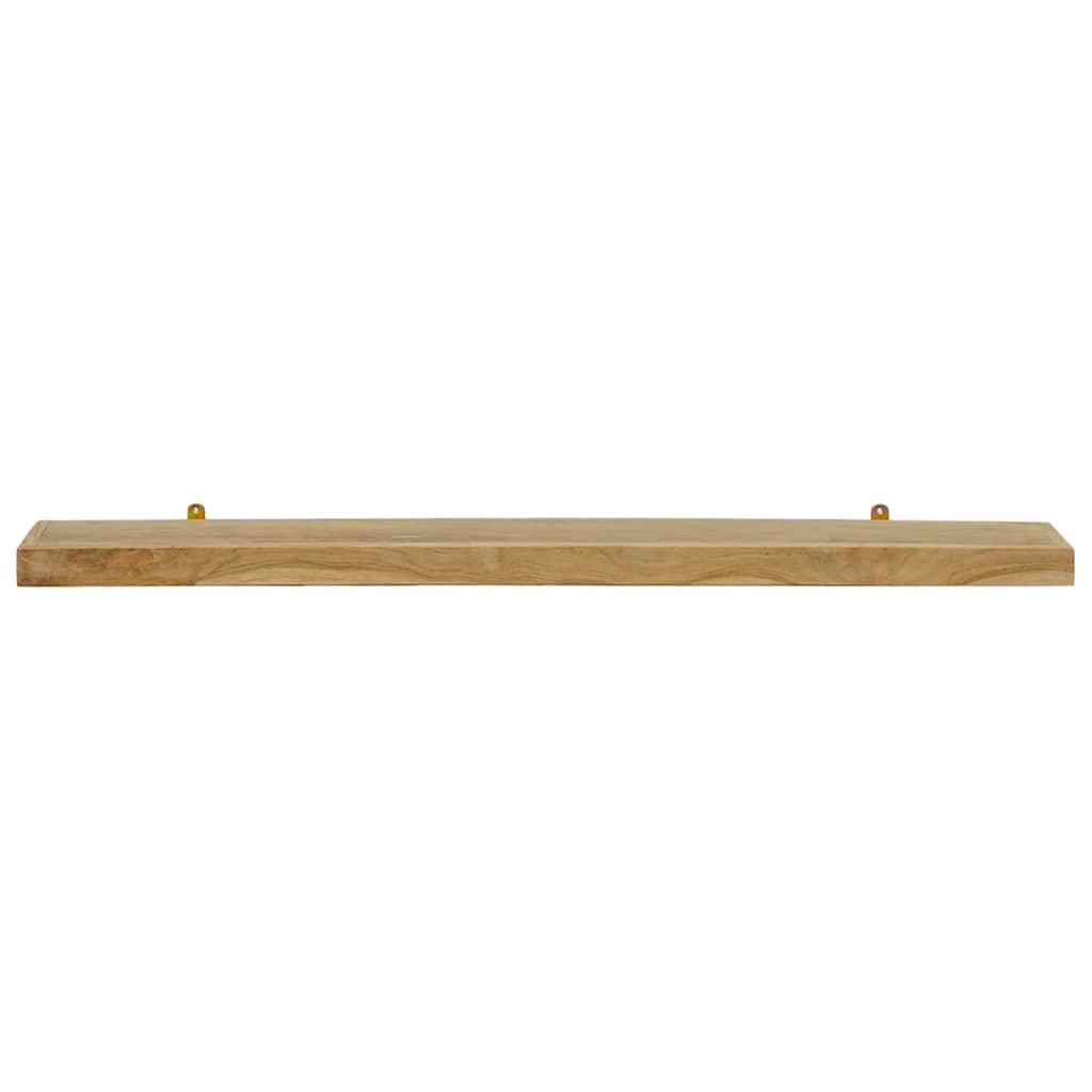 Wandschappen 2 st 110x15x4 cm massief teakhout – afbeelding 3