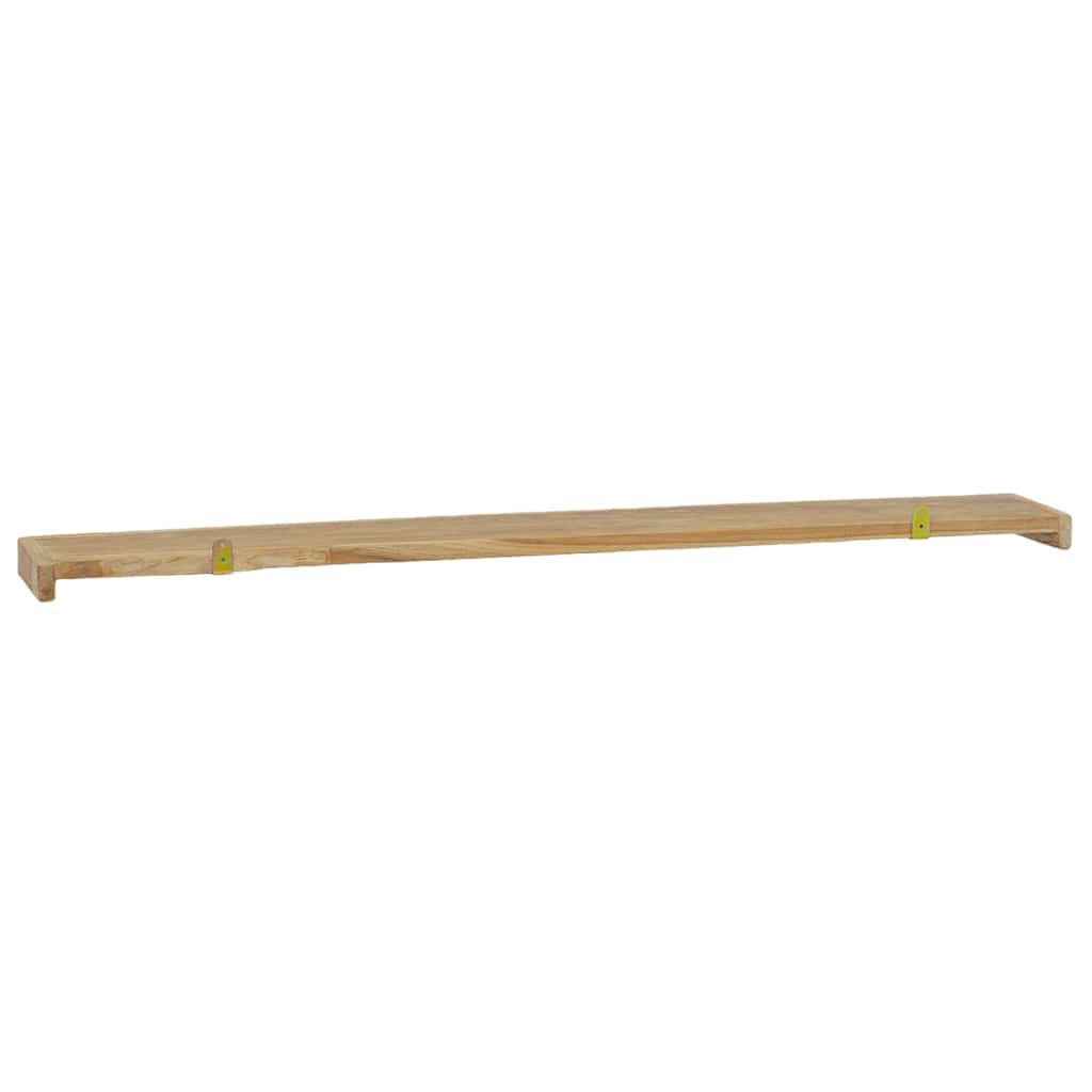 Wandschappen 2 st 110x15x4 cm massief teakhout – afbeelding 5