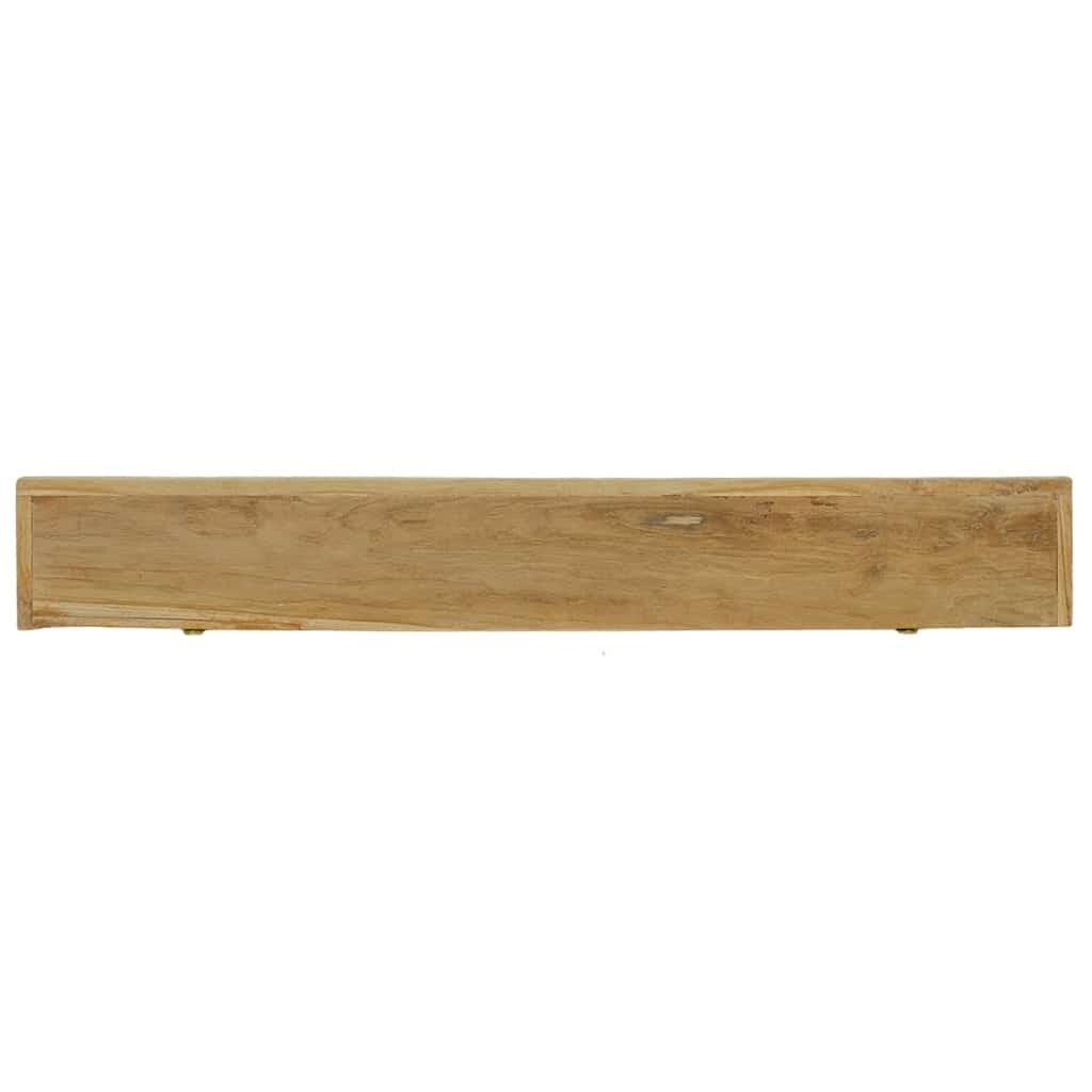 Wandschappen 2 st 110x15x4 cm massief teakhout – afbeelding 6