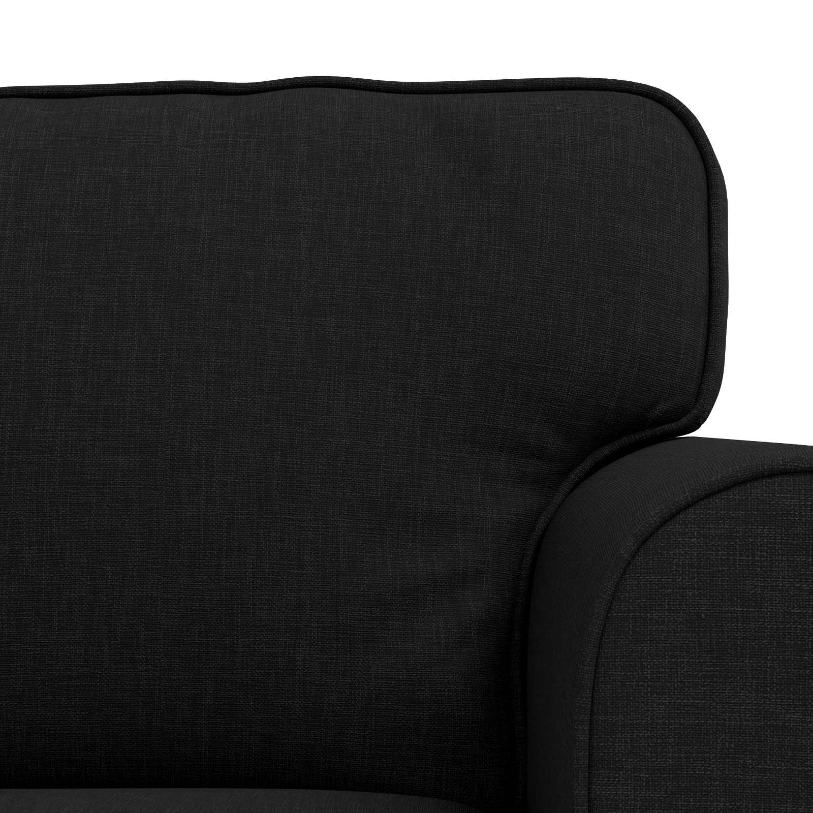 Bankstel 2 pcs Zwart 245 x 82 x 80 cm Stof – afbeelding 6