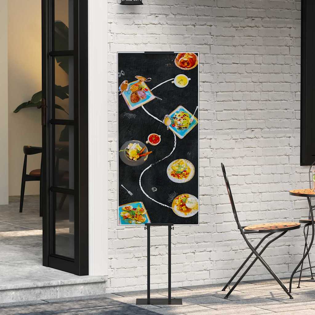 Beurs Displays 2 st Zwart 30 x 23,5 x 210 cm Staal