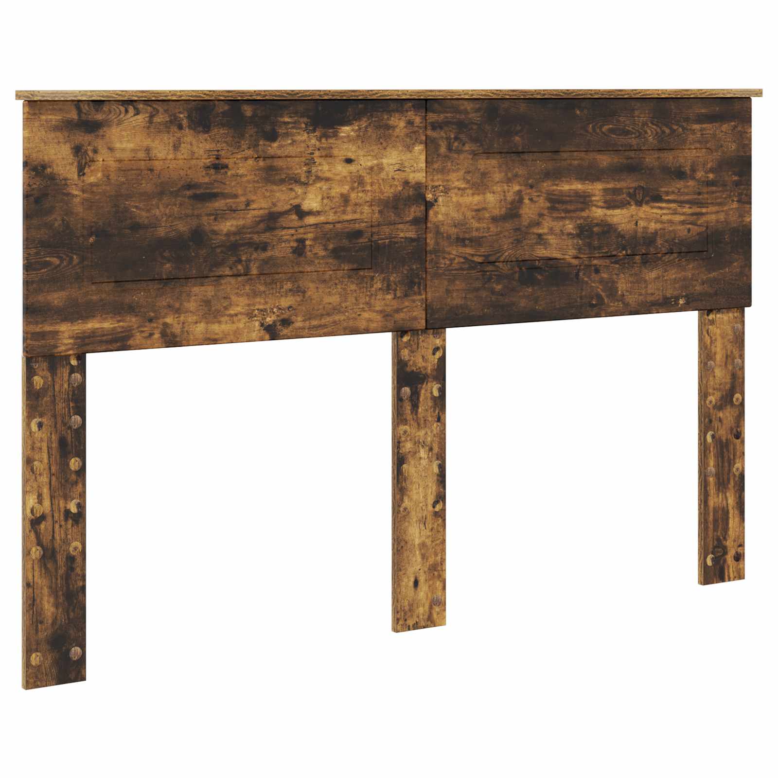 Bedframe met hoofdeinde Gerookt eiken 160 x 200 cm Bewerkt hout – afbeelding 7