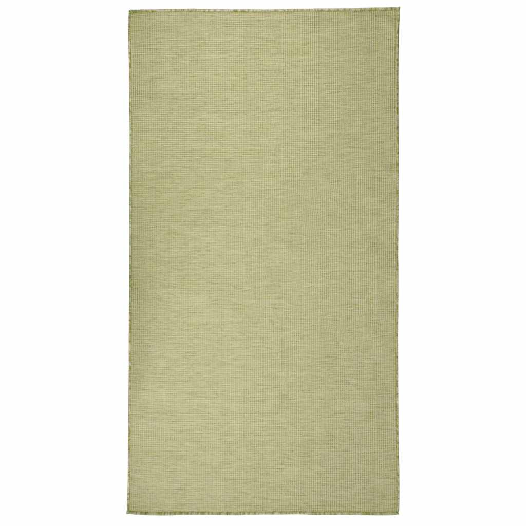 Buitenkleed platgeweven 80x150 cm groen