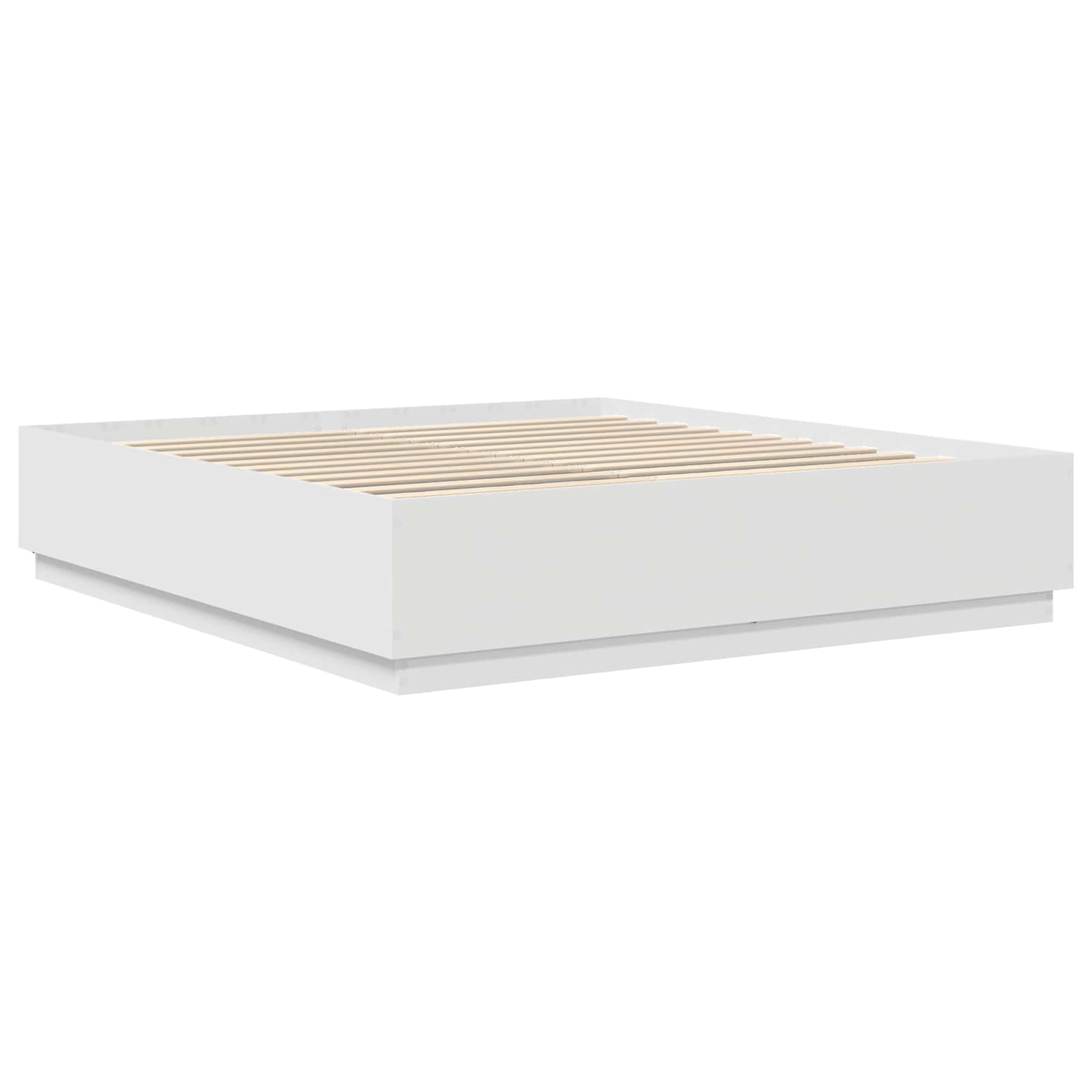 Bedframe met hoofdeinde Wit 180 x 200 cm Bewerkt hout – afbeelding 5