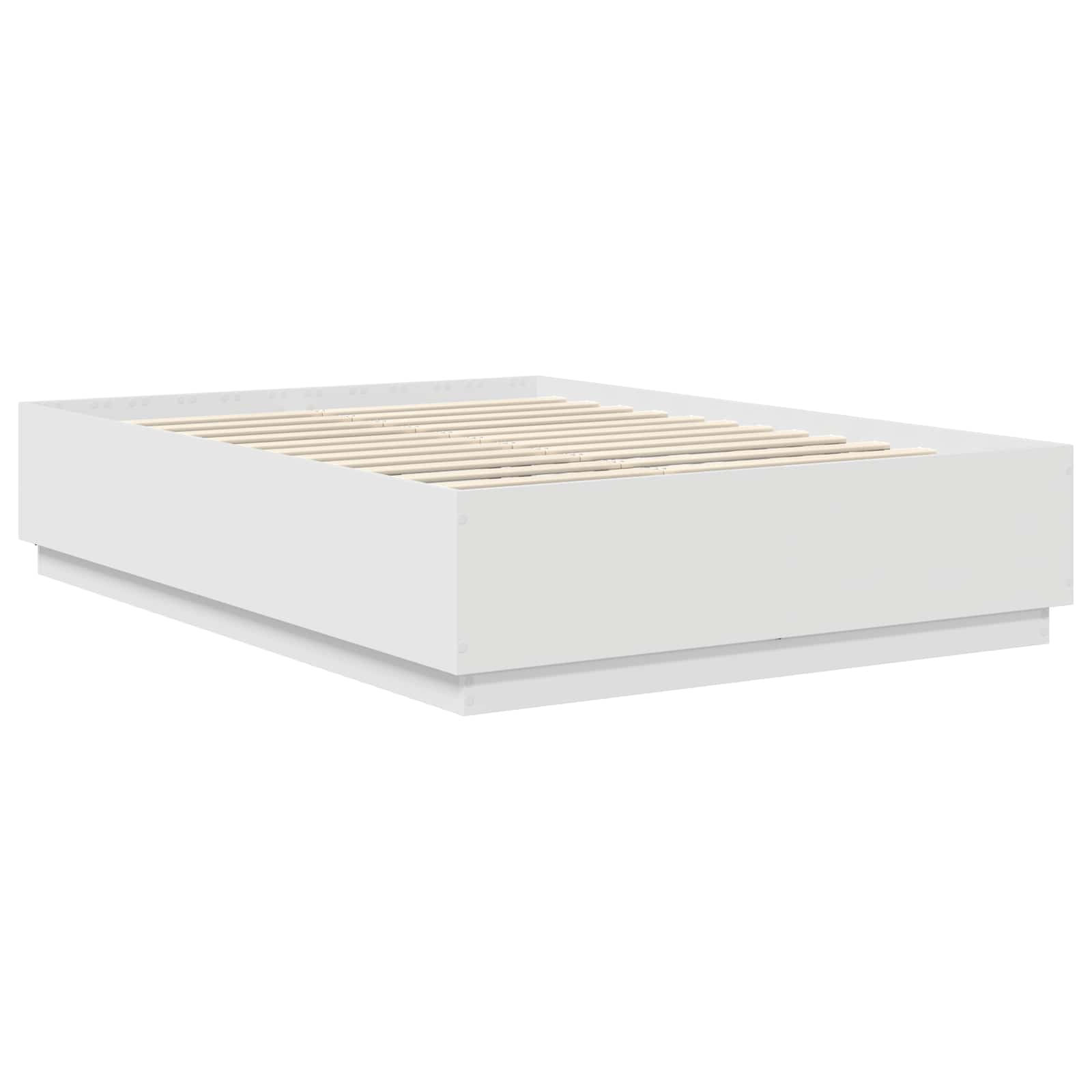 Bedframe met hoofdeinde Wit 140 x 200 cm Bewerkt hout – afbeelding 5