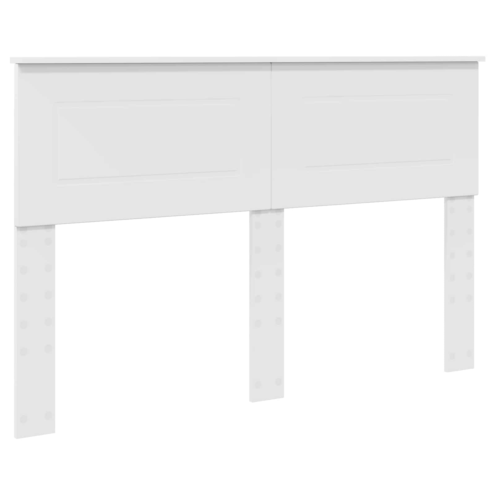 Bedframe met hoofdeinde Wit 140 x 200 cm Bewerkt hout – afbeelding 6