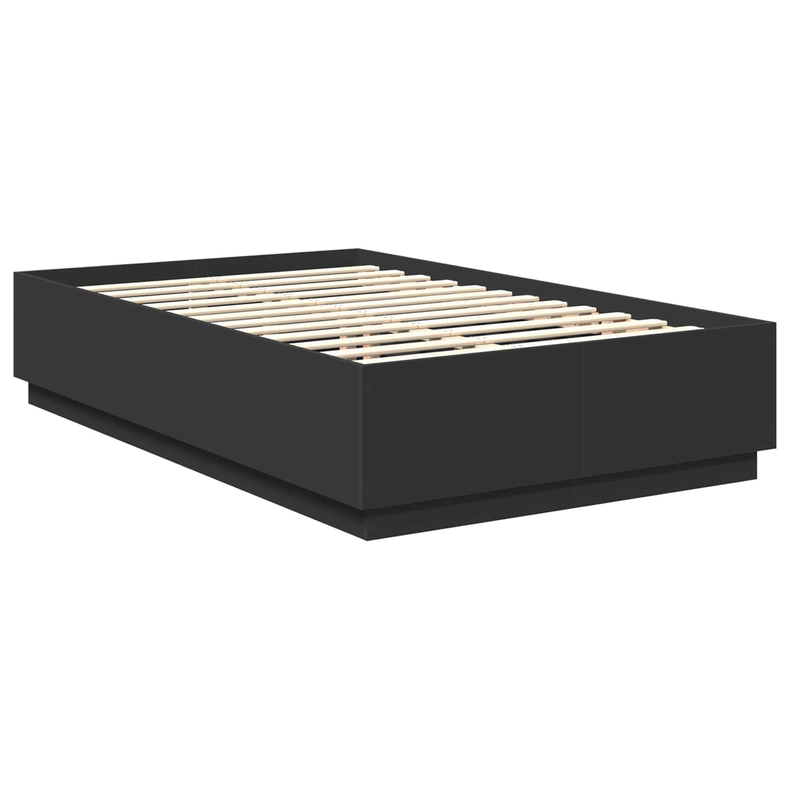 Bedframe met hoofdeinde Zwart 120 x 190 cm Bewerkt hout – afbeelding 5