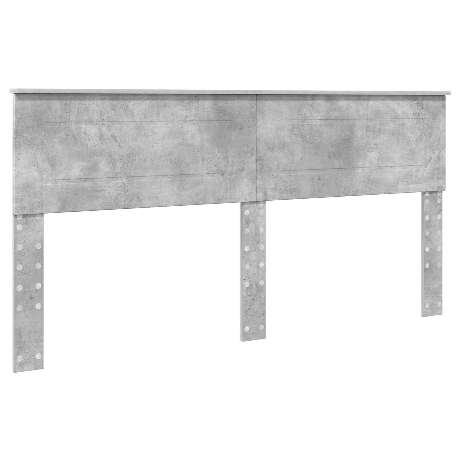 Opslag bed met hoofdeinde Beton Grijs 180 x 200 cm Bewerkt hout – afbeelding 7