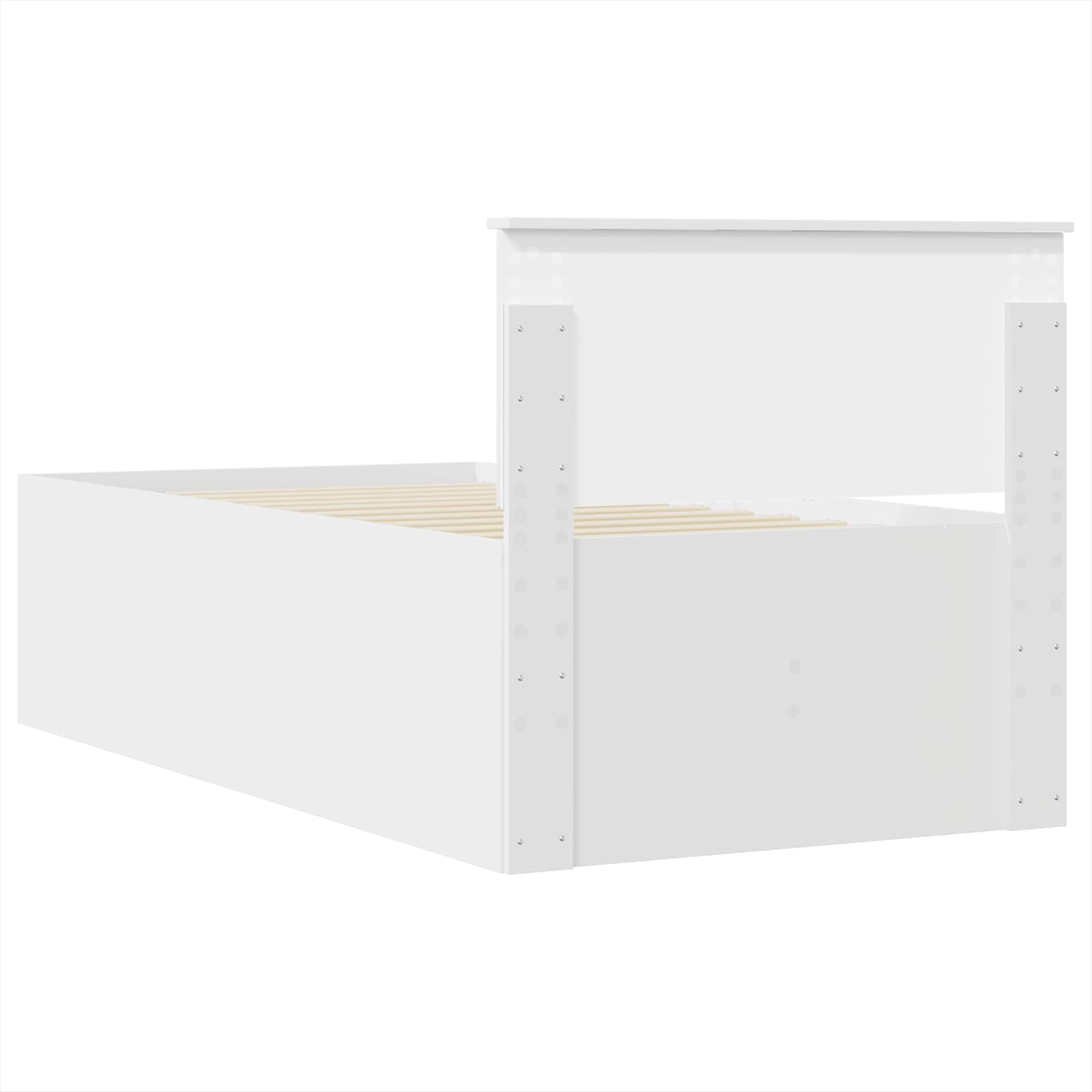 Slaapbank met lade Wit en zwart 90 x 200 cm Bewerkt hout – afbeelding 10