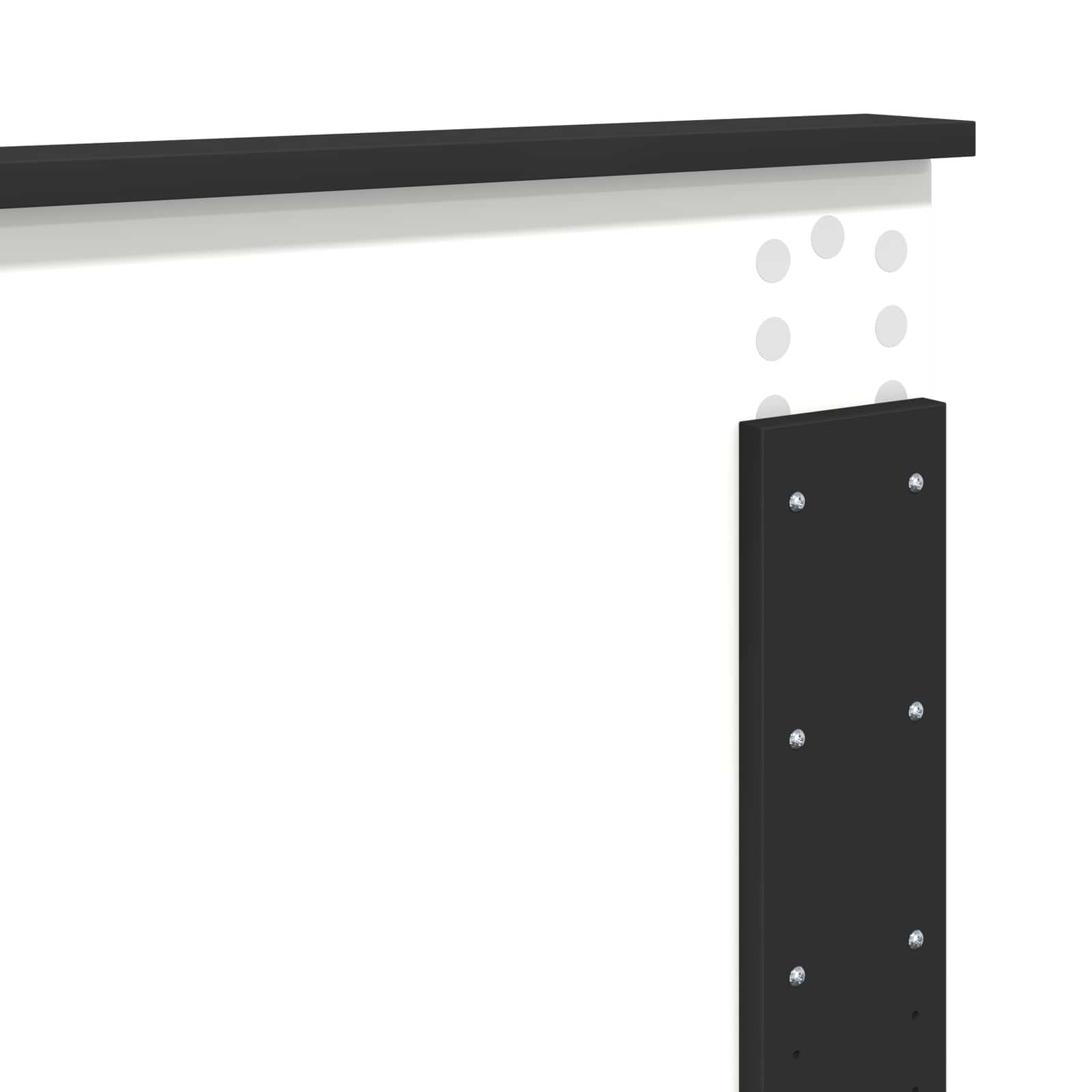 Bedframe met hoofdeinde Zwart 120 x 190 cm Bewerkt hout – afbeelding 11