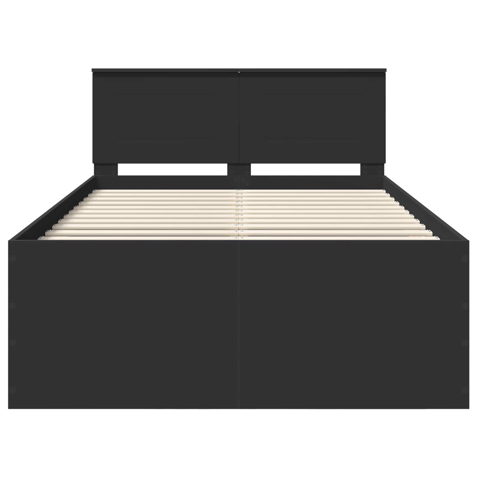 Bedframe met hoofdeinde Zwart 120 x 190 cm Bewerkt hout – afbeelding 7