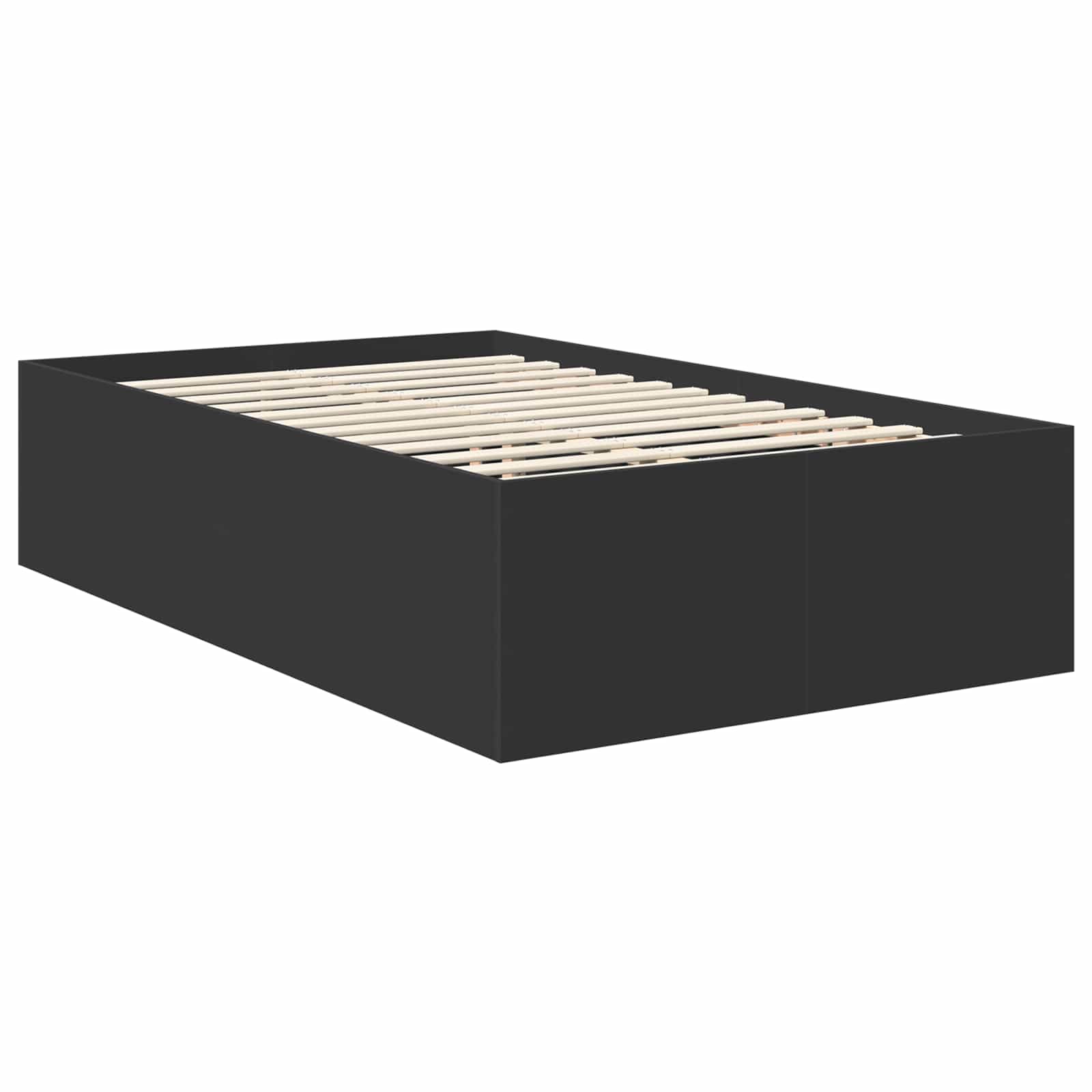 Bedframe met hoofdeinde Zwart 120 x 200 cm Bewerkt hout – afbeelding 5