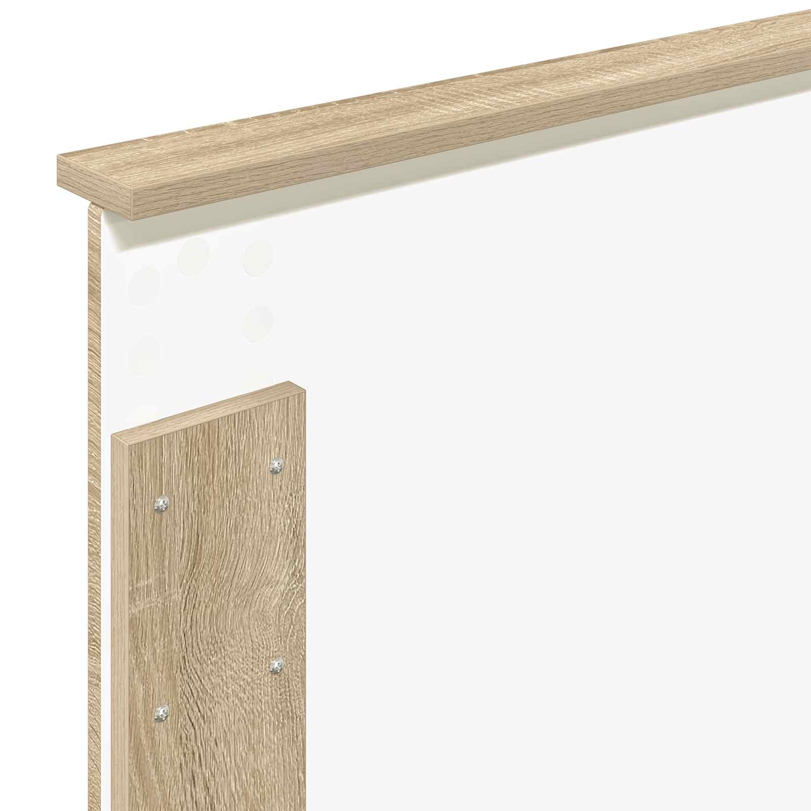 Bedframe met hoofdeinde Sonoma Eiken 90 x 190 cm Bewerkt hout – afbeelding 11