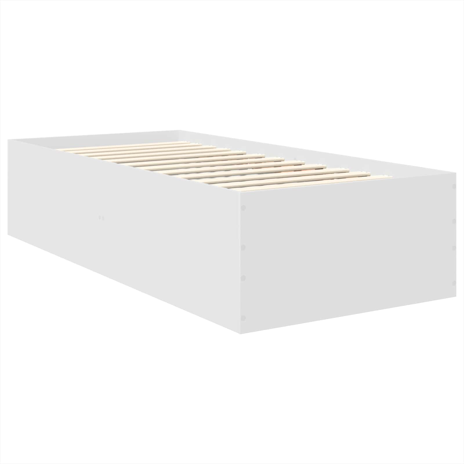 Bedframe met hoofdeinde Wit 90 x 200 cm Bewerkt hout – afbeelding 5