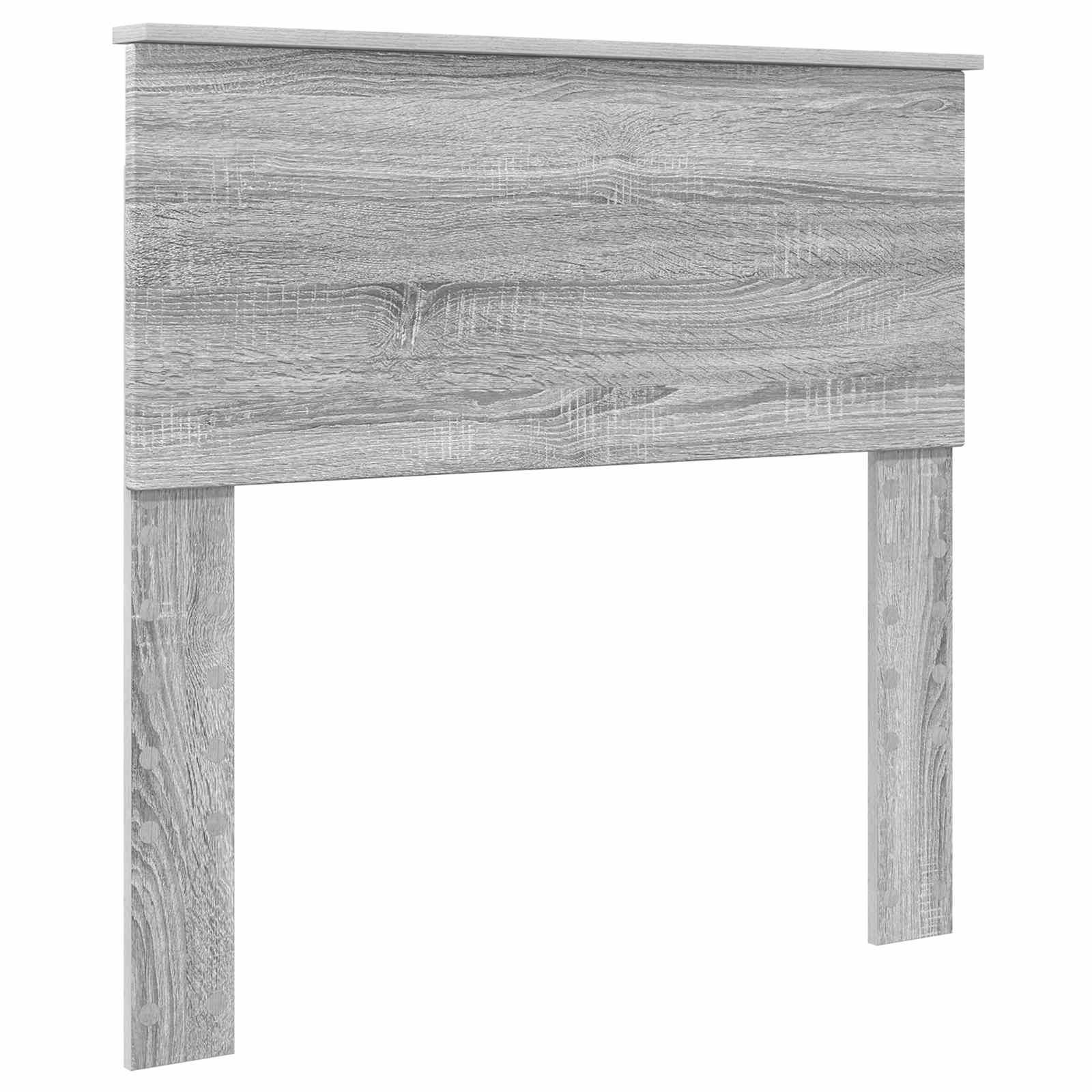Bedframe met hoofdeinde Grijs Sonoma 90 x 190 cm Bewerkt hout – afbeelding 6