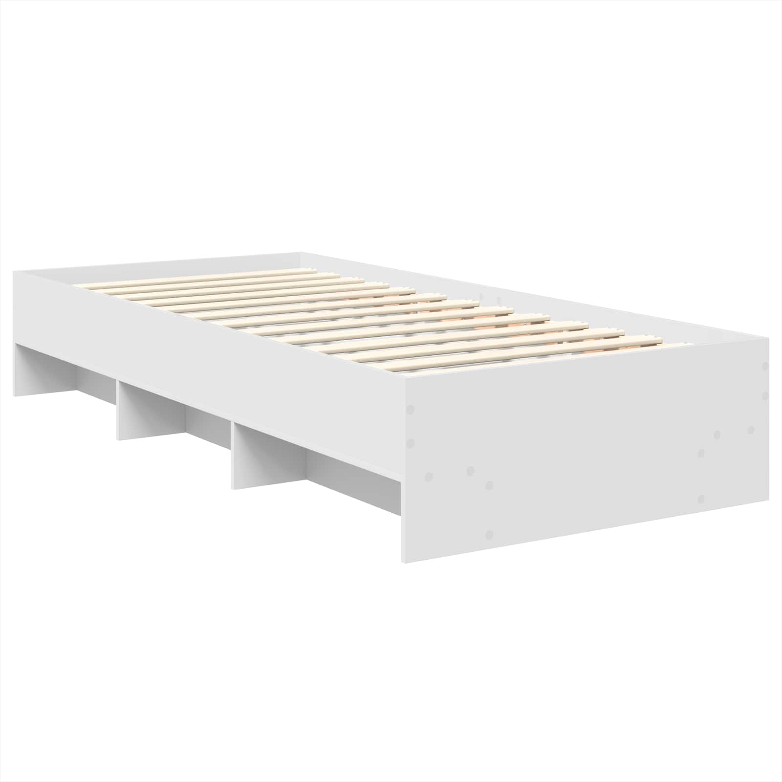 Bedframe met hoofdeinde Wit 90 x 200 cm Bewerkt hout – afbeelding 5