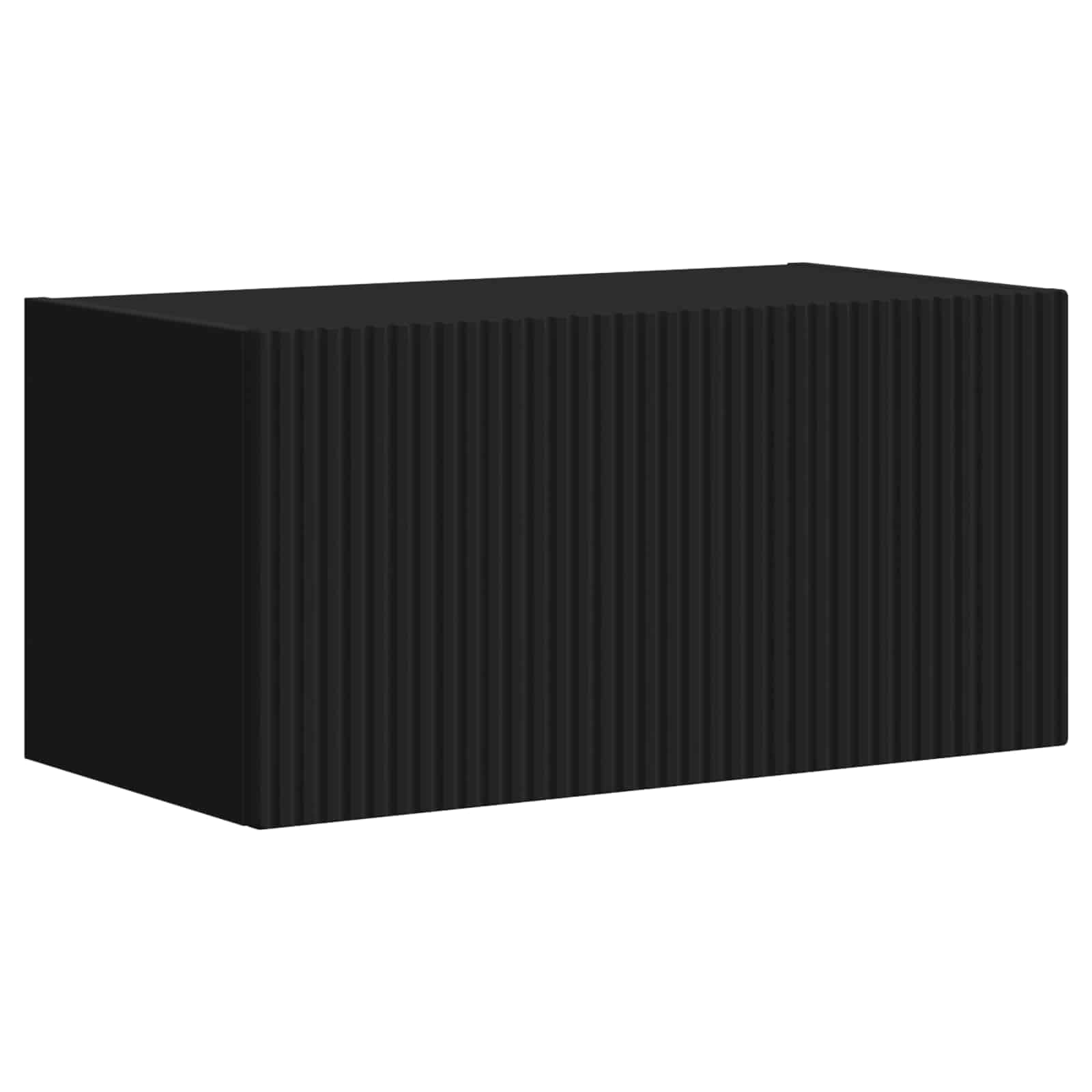 Tv-meubelset Wandgemonteerd 5 pcs Zwart Bewerkt hout – afbeelding 9