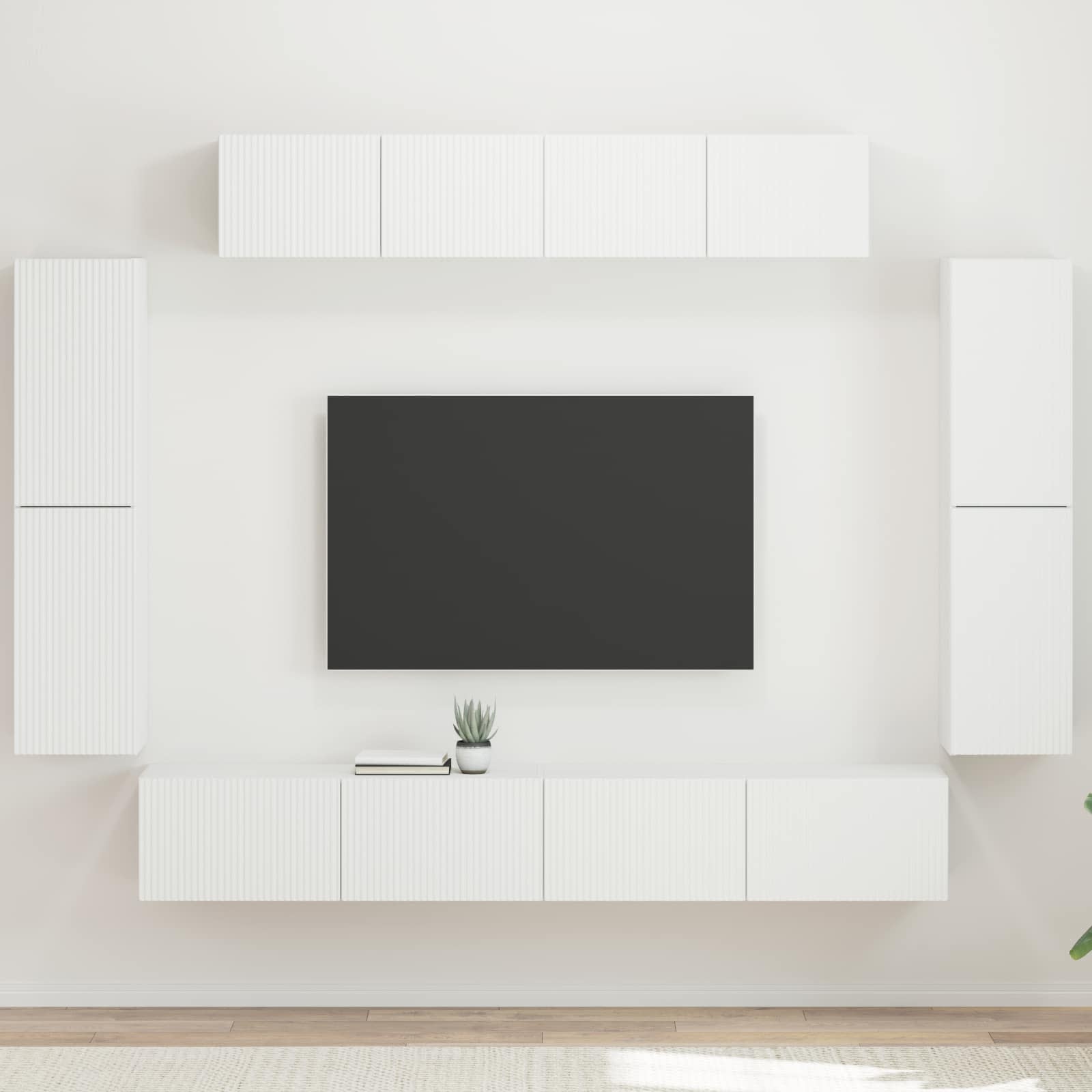 TV-kast 8 pcs Wit – afbeelding 1
