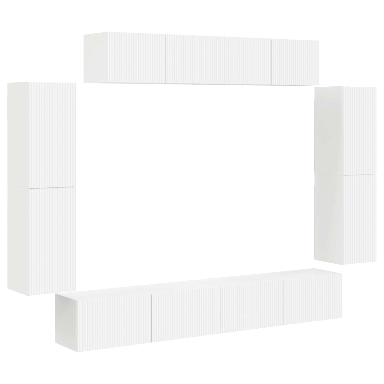 TV-kast 8 pcs Wit – afbeelding 2