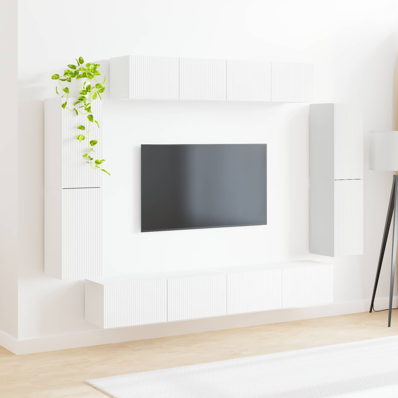 TV-kast 8 pcs Wit – afbeelding 4